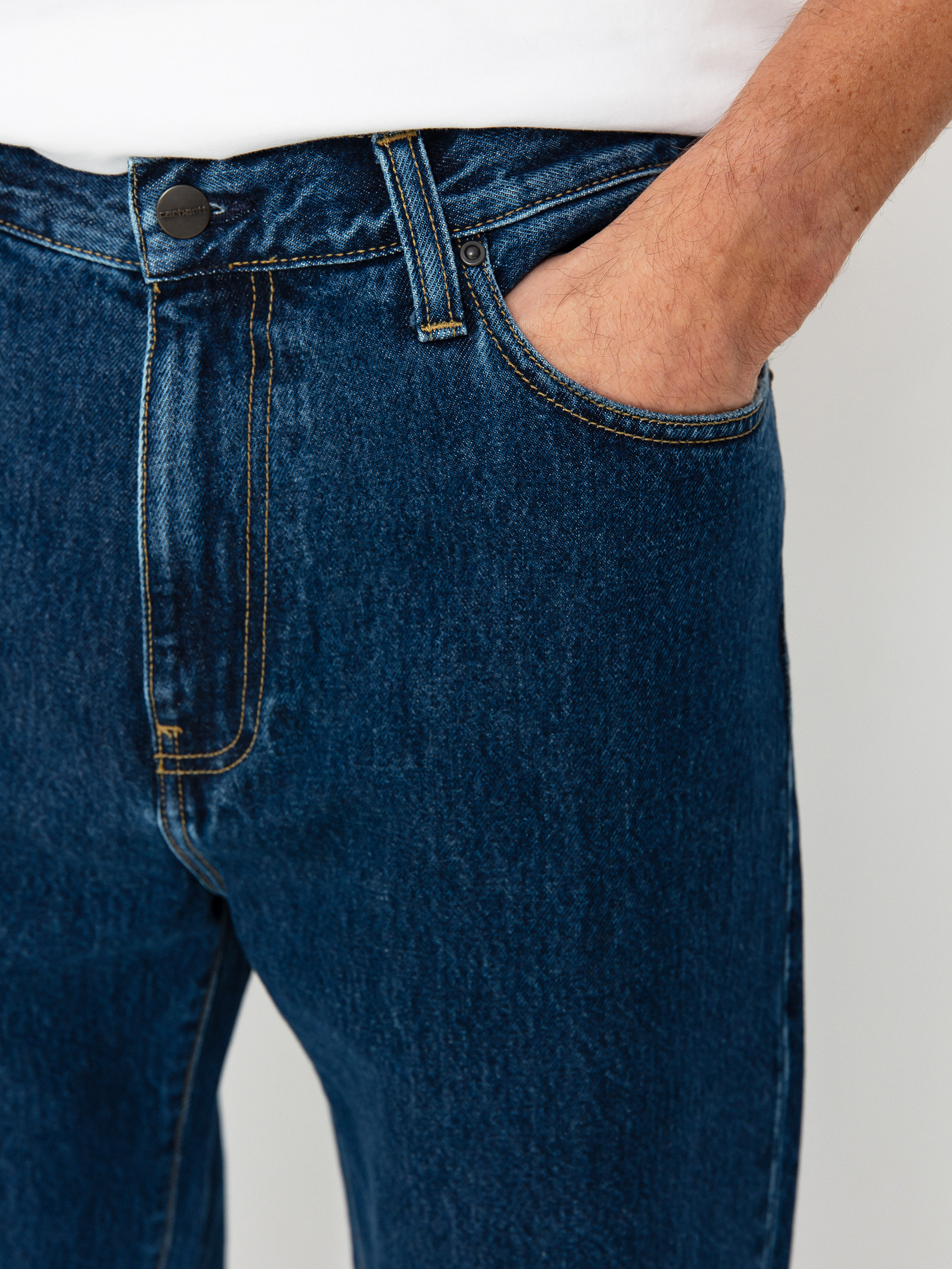 Pantaloni Carhartt WIP Aaron (blue)