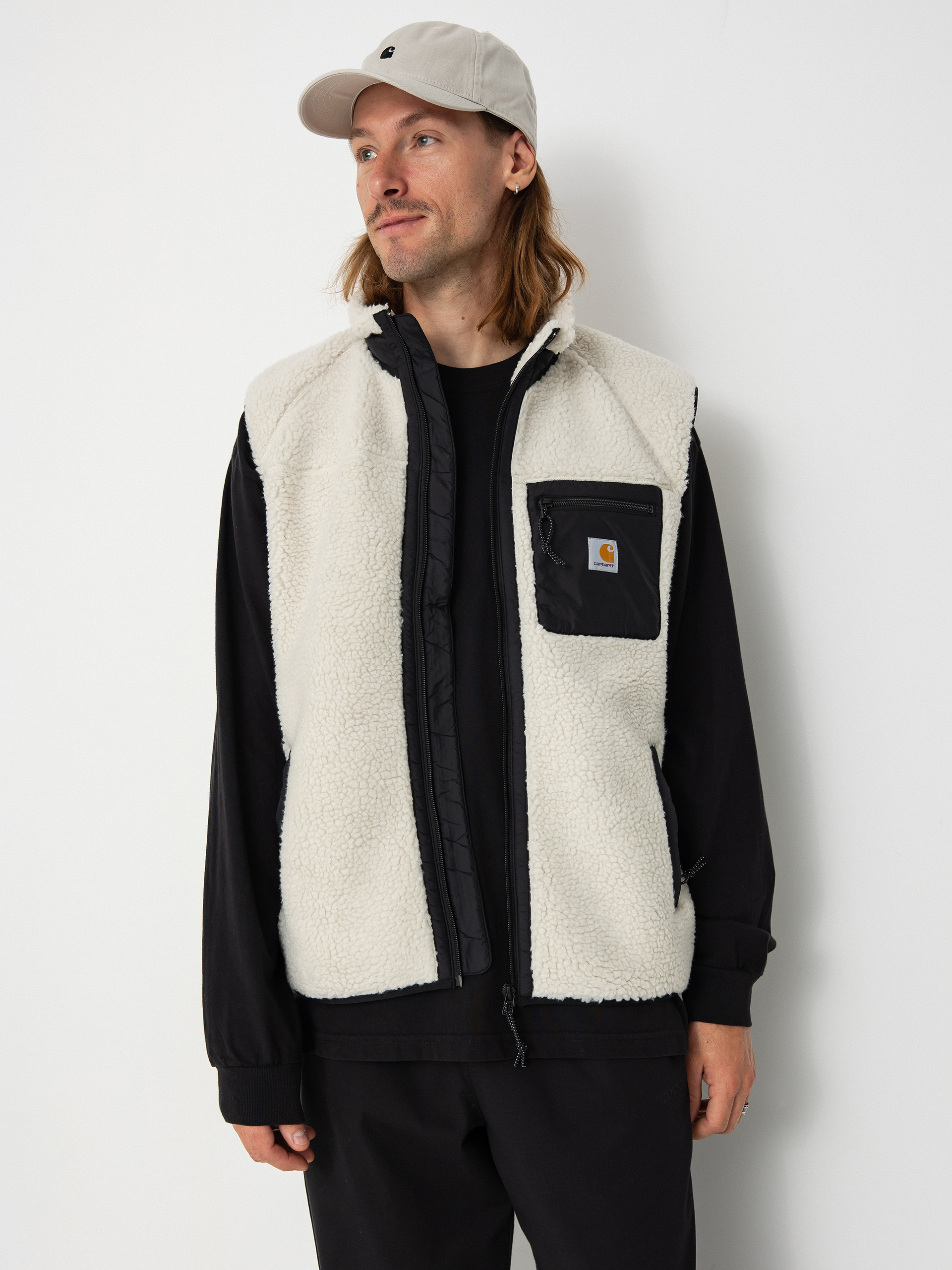 Vestă Carhartt WIP Prentis Liner (moonbeam/black)