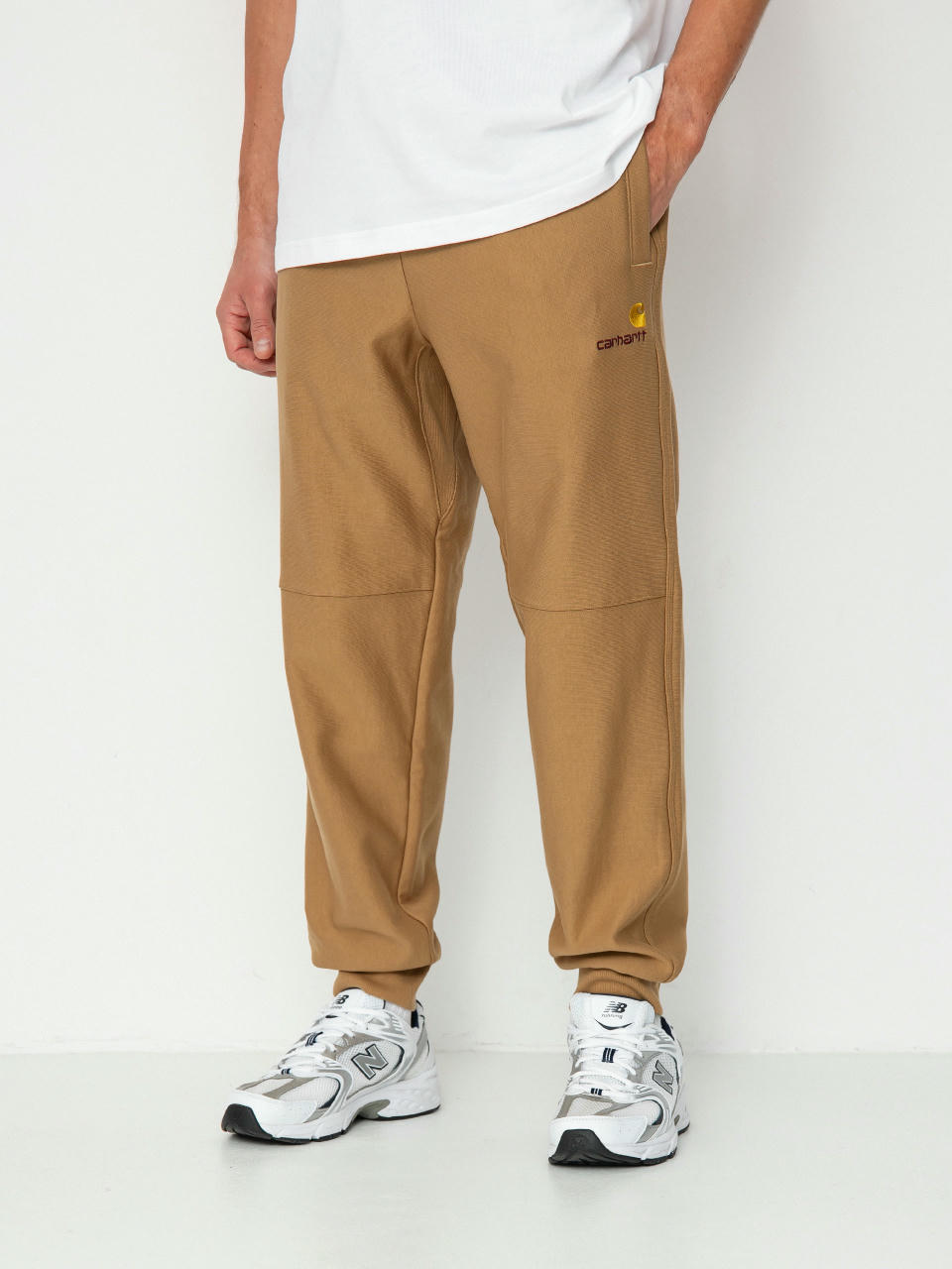 Pantaloni Carhartt WIP American Script Jogging (peanut)