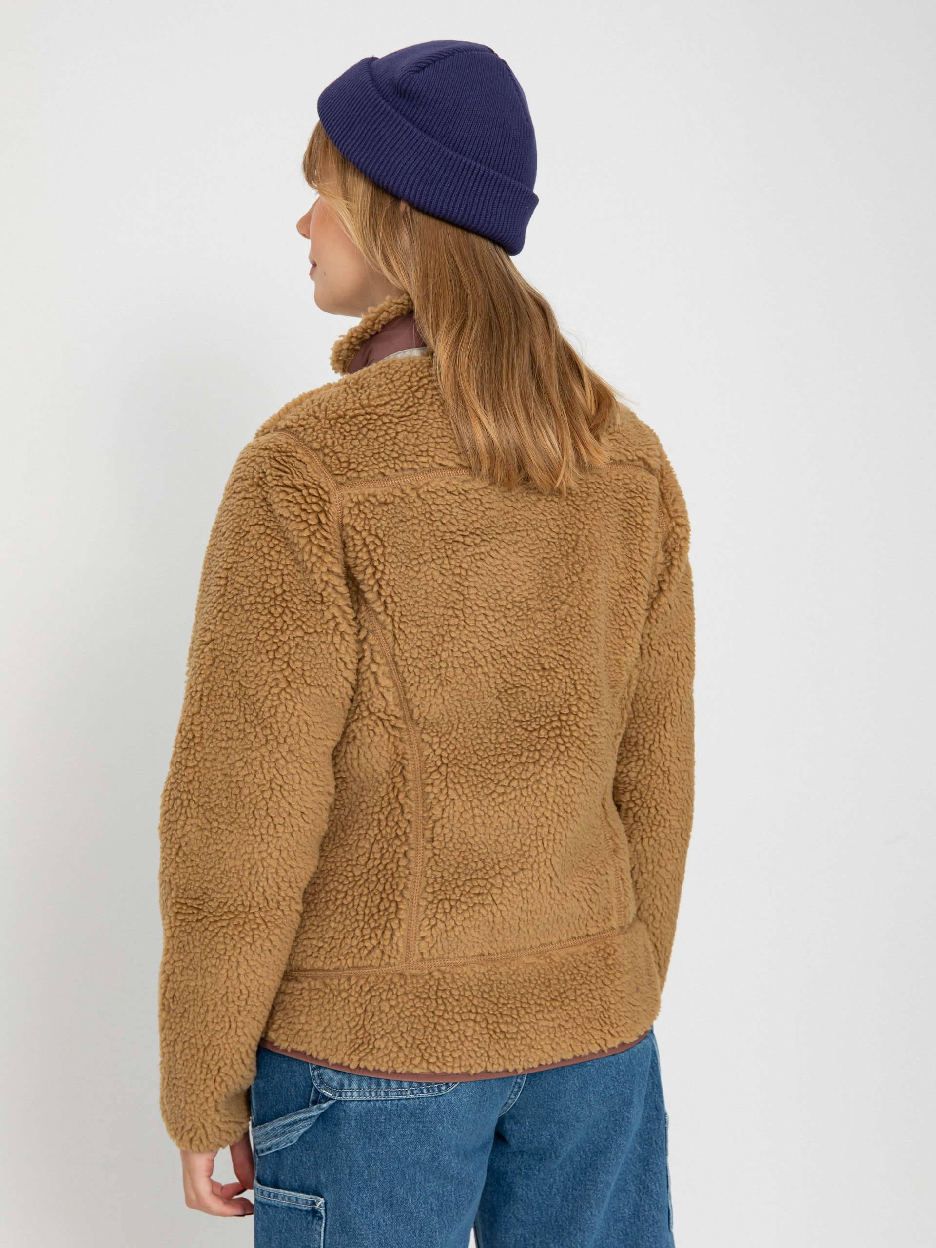 Geacă Patagonia Classic Retro X Wmn (nest brown w/dulse mauve)