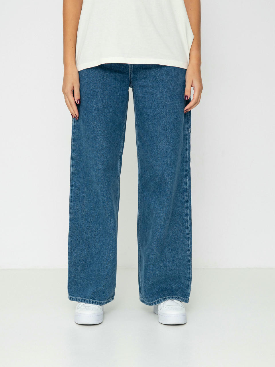 Pantaloni Carhartt WIP Jens Wmn (blue)