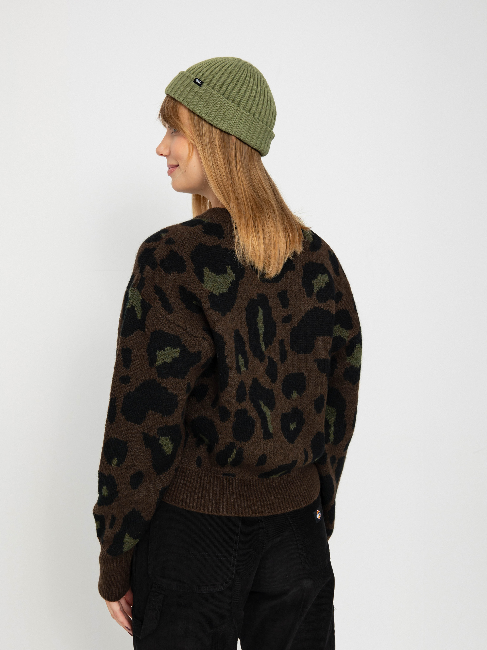 Pulover Carhartt WIP Merton Wmn (camo leo jacquard/tamarind)