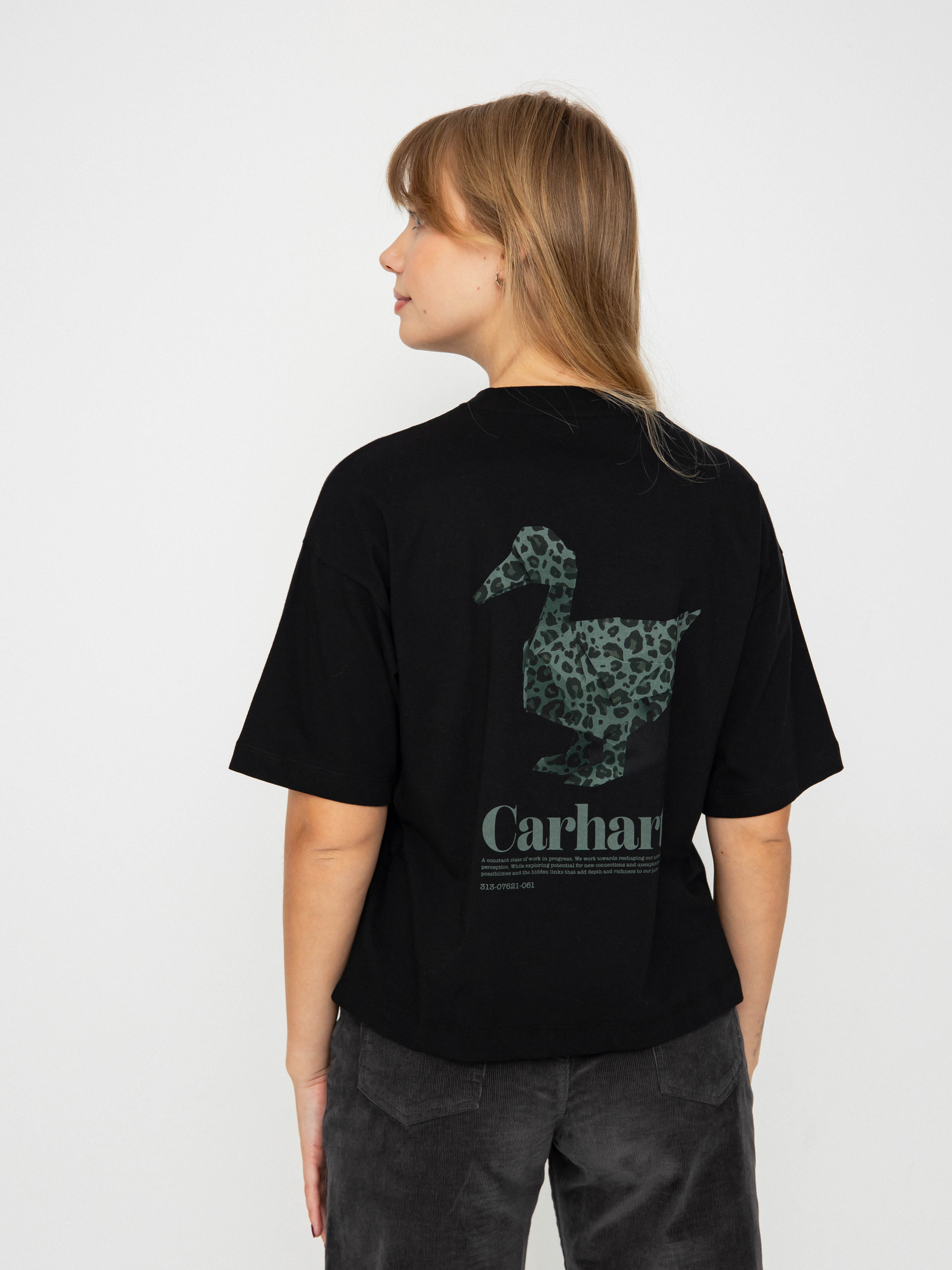 Tricou Carhartt WIP Fold Leo Wmn (black)