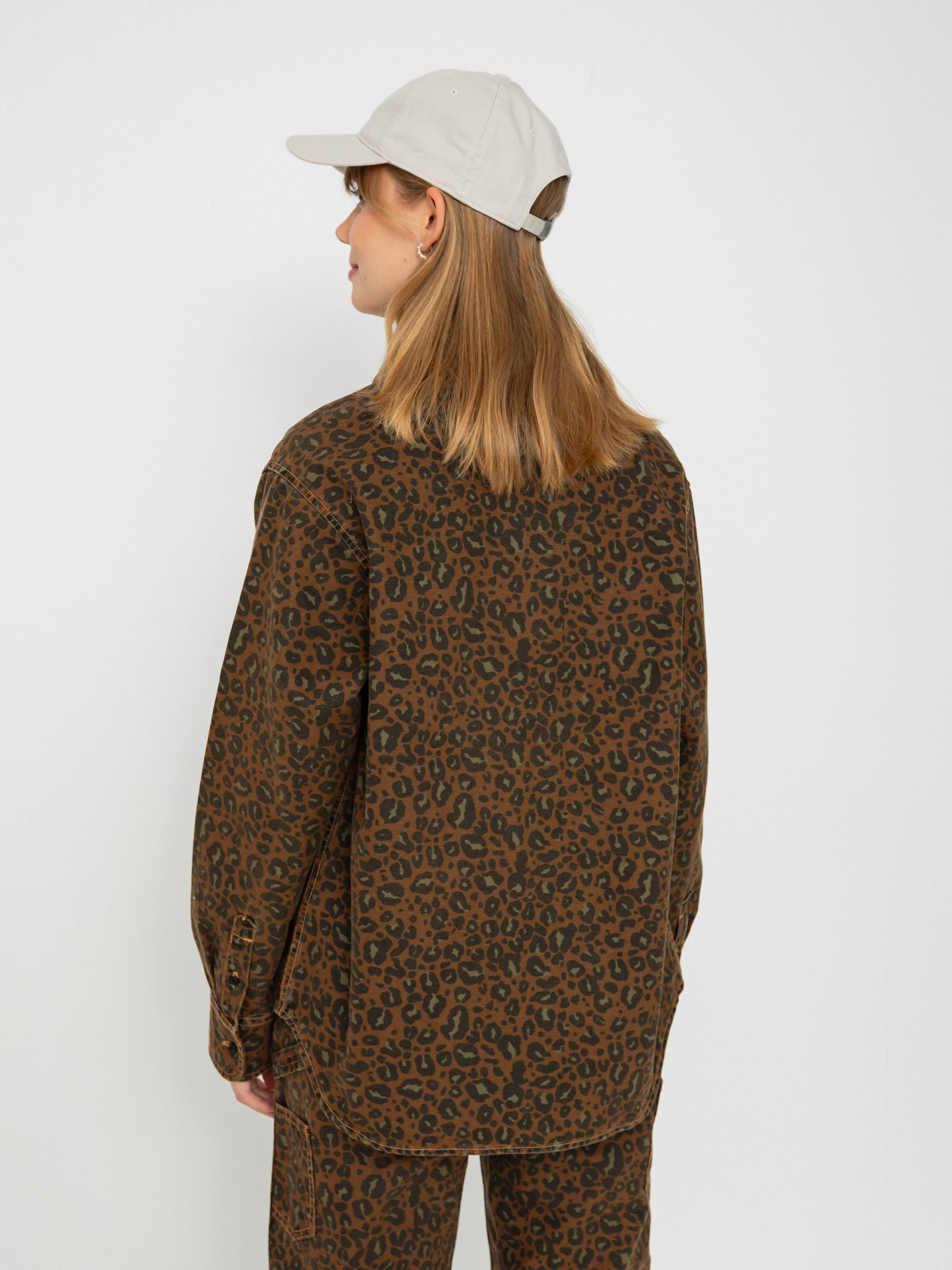 Cămașă Carhartt WIP Leo Wmn (camo leo/tamarind/tamarind)