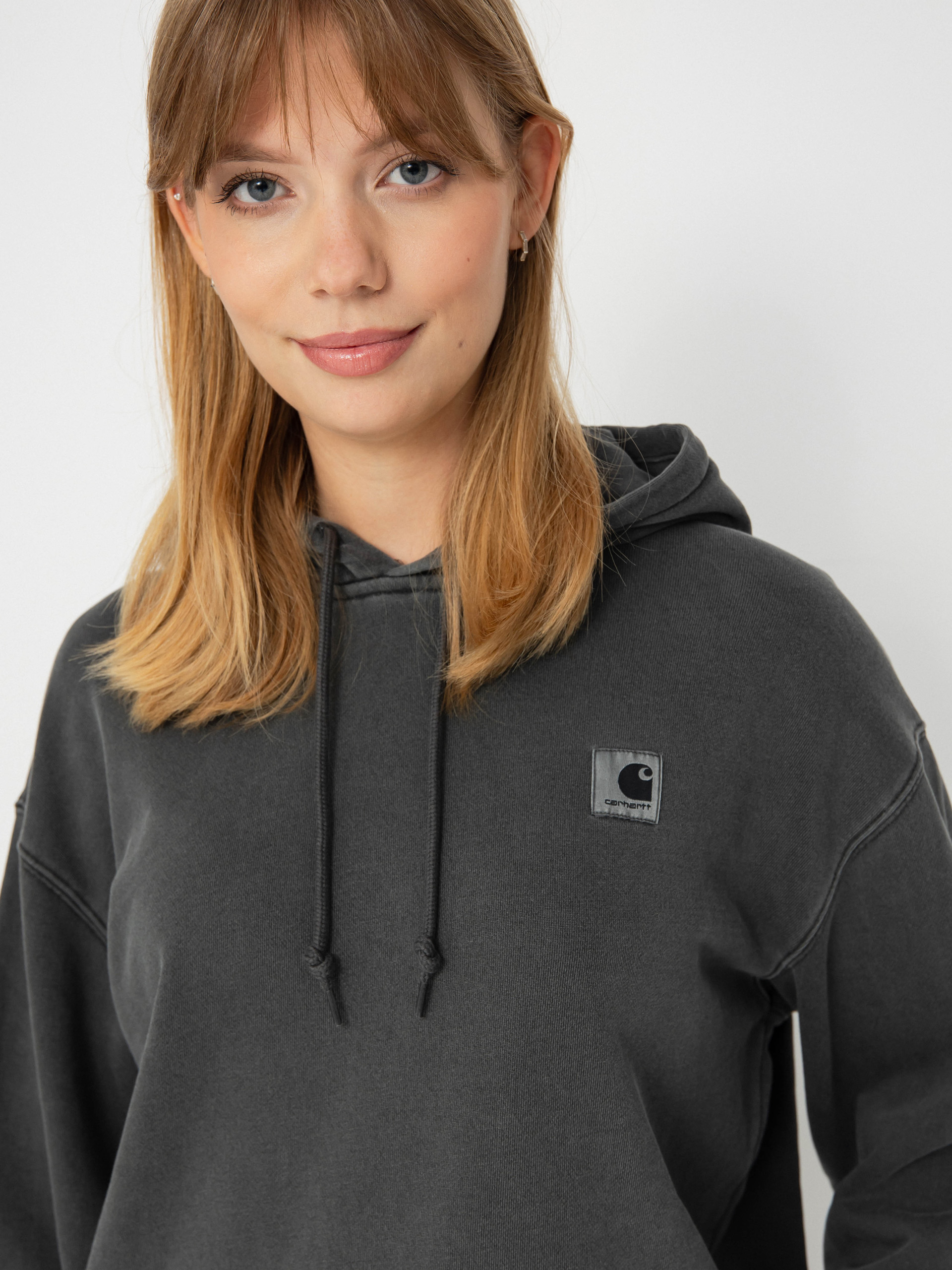Hanorac cu glugă Carhartt WIP Nelson HD Wmn (graphite)