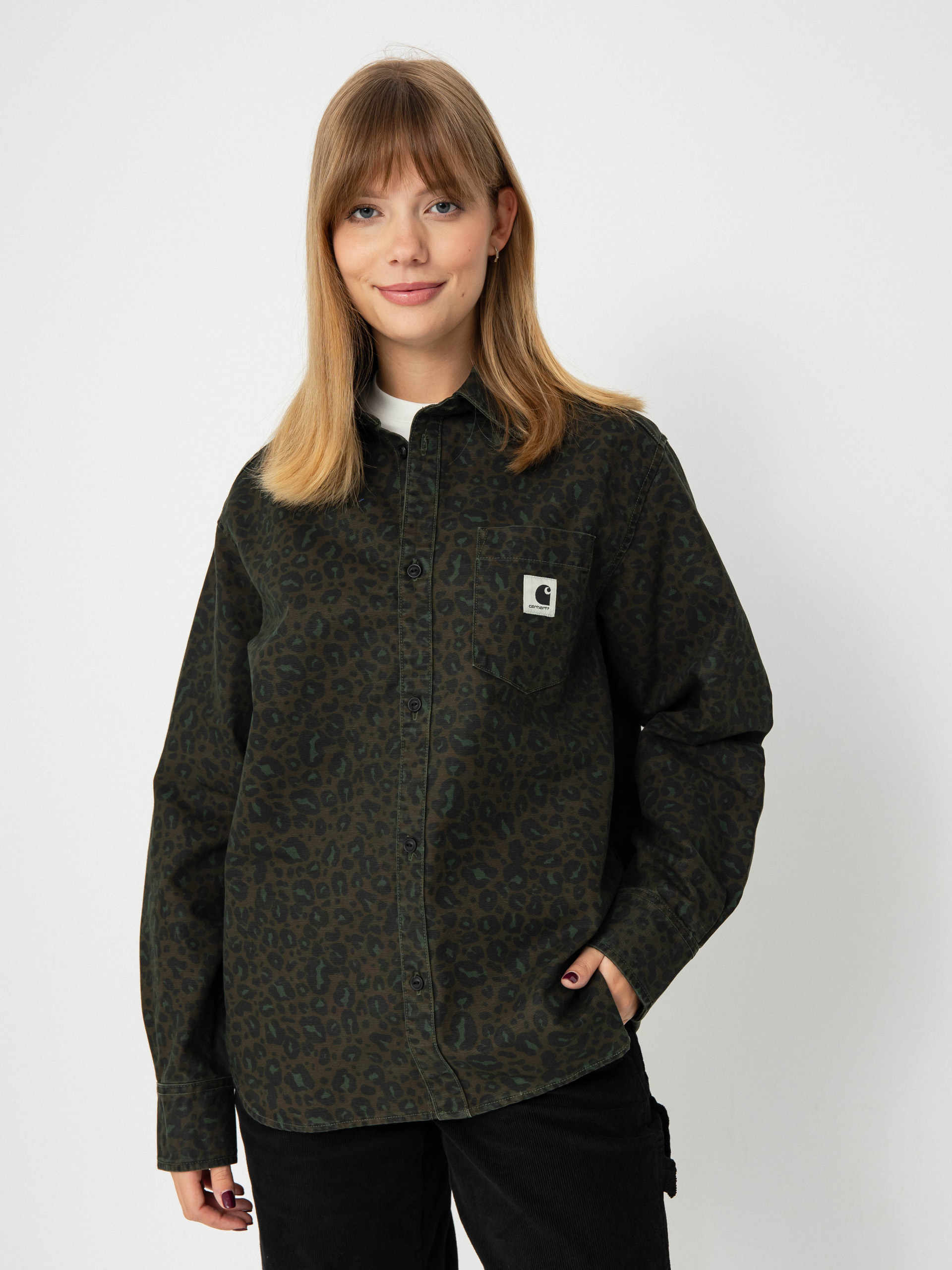 Cu0103mau0219u0103 Carhartt WIP Leo Wmn (camo leo/tamarind/office green)