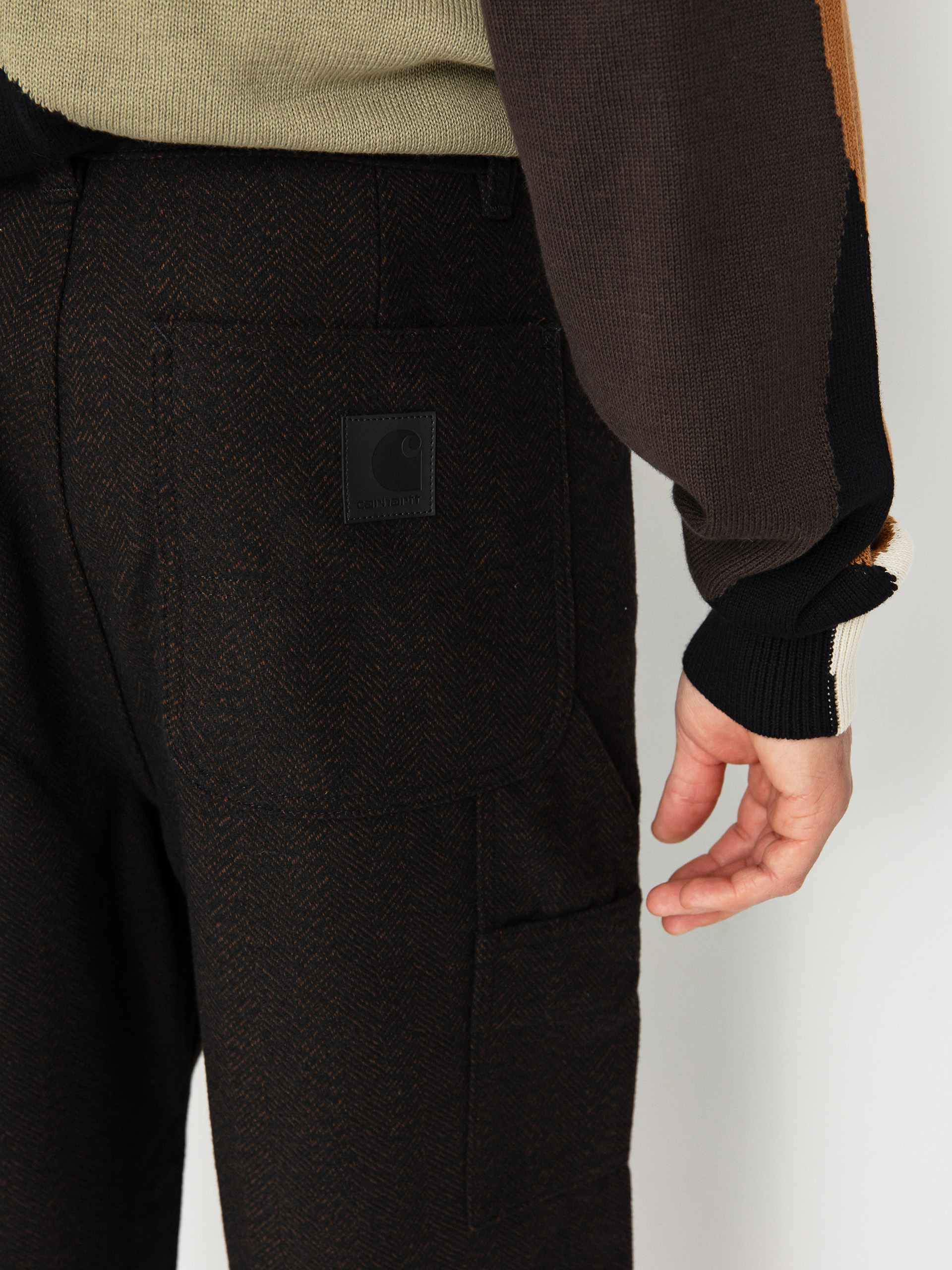 Pantaloni Carhartt WIP Truman (chocolate/black)