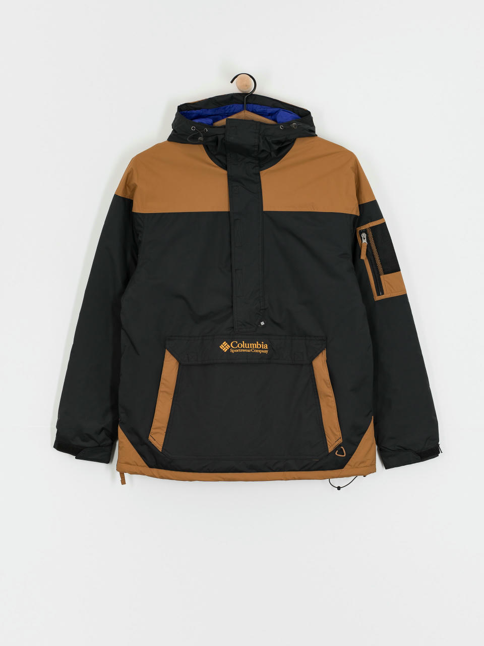 Geacă Columbia Challenger II Insulated Pullover (black camel br)