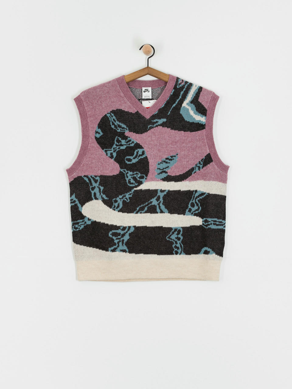 Vestă Nike SB SL Sweater Snake (plum dust/lt orewood brn/black)