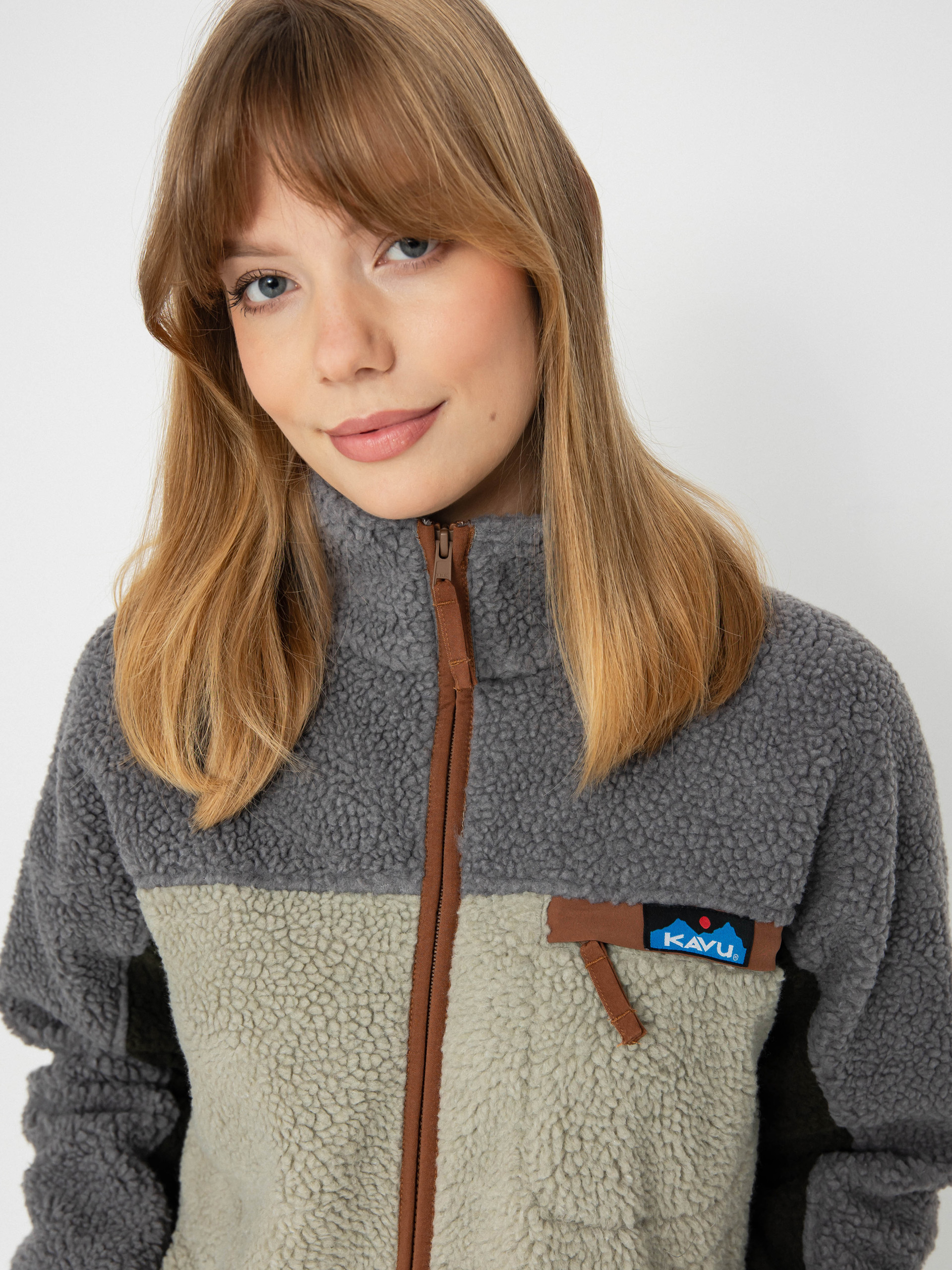 Hanorac din fleece Kavu Pinesdale (verde canyon)