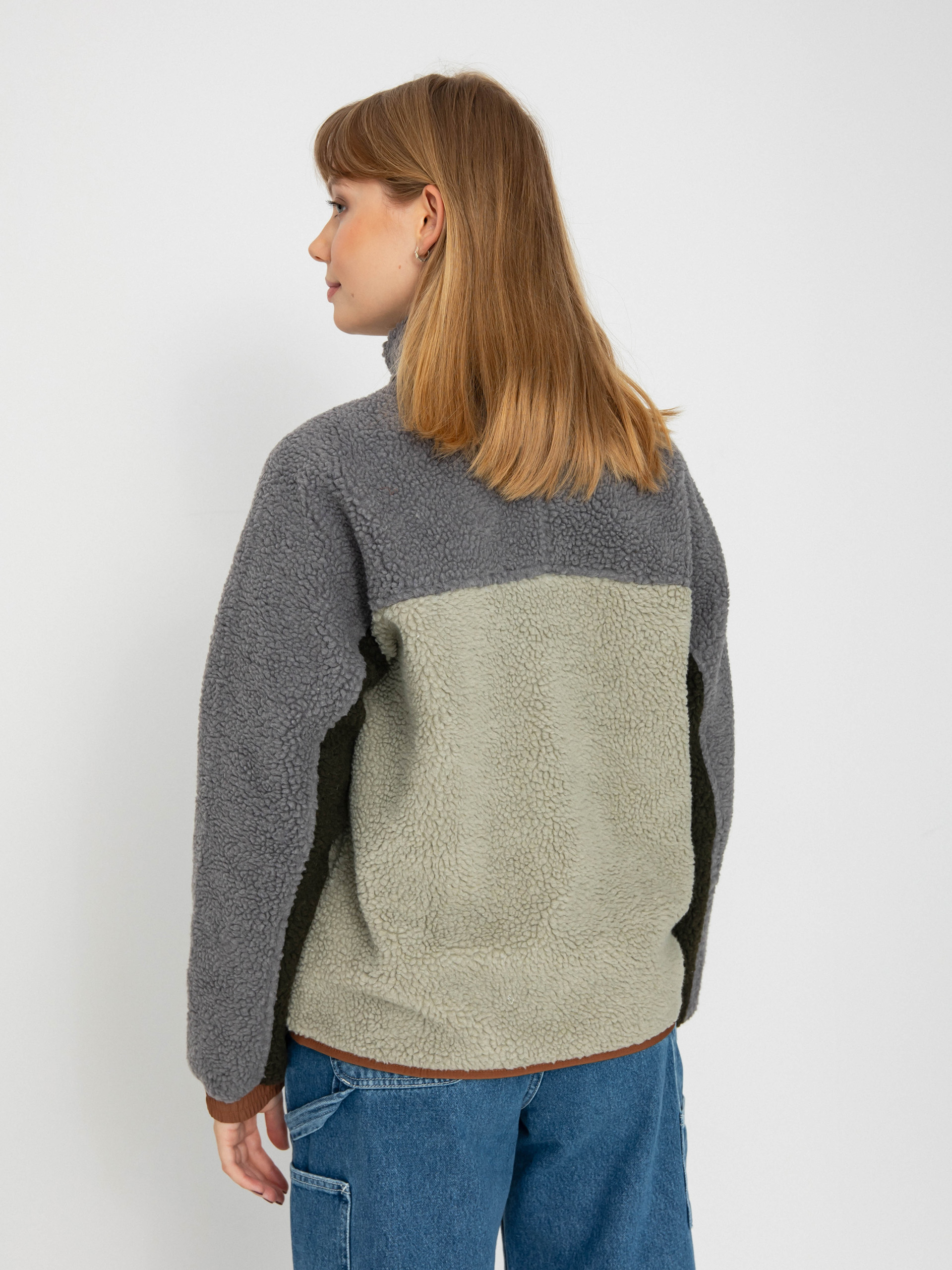 Hanorac din fleece Kavu Pinesdale (verde canyon)