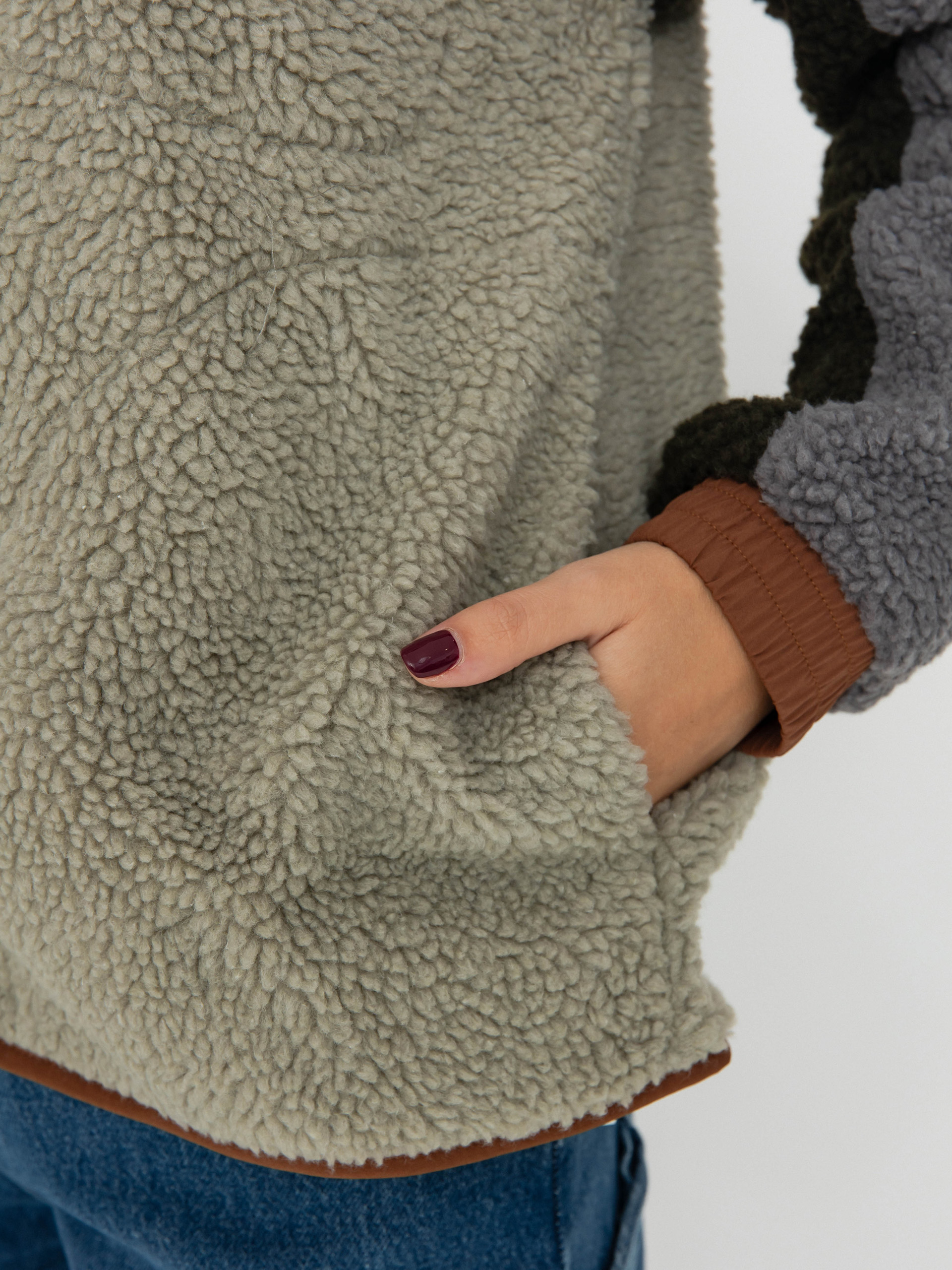 Hanorac din fleece Kavu Pinesdale (verde canyon)