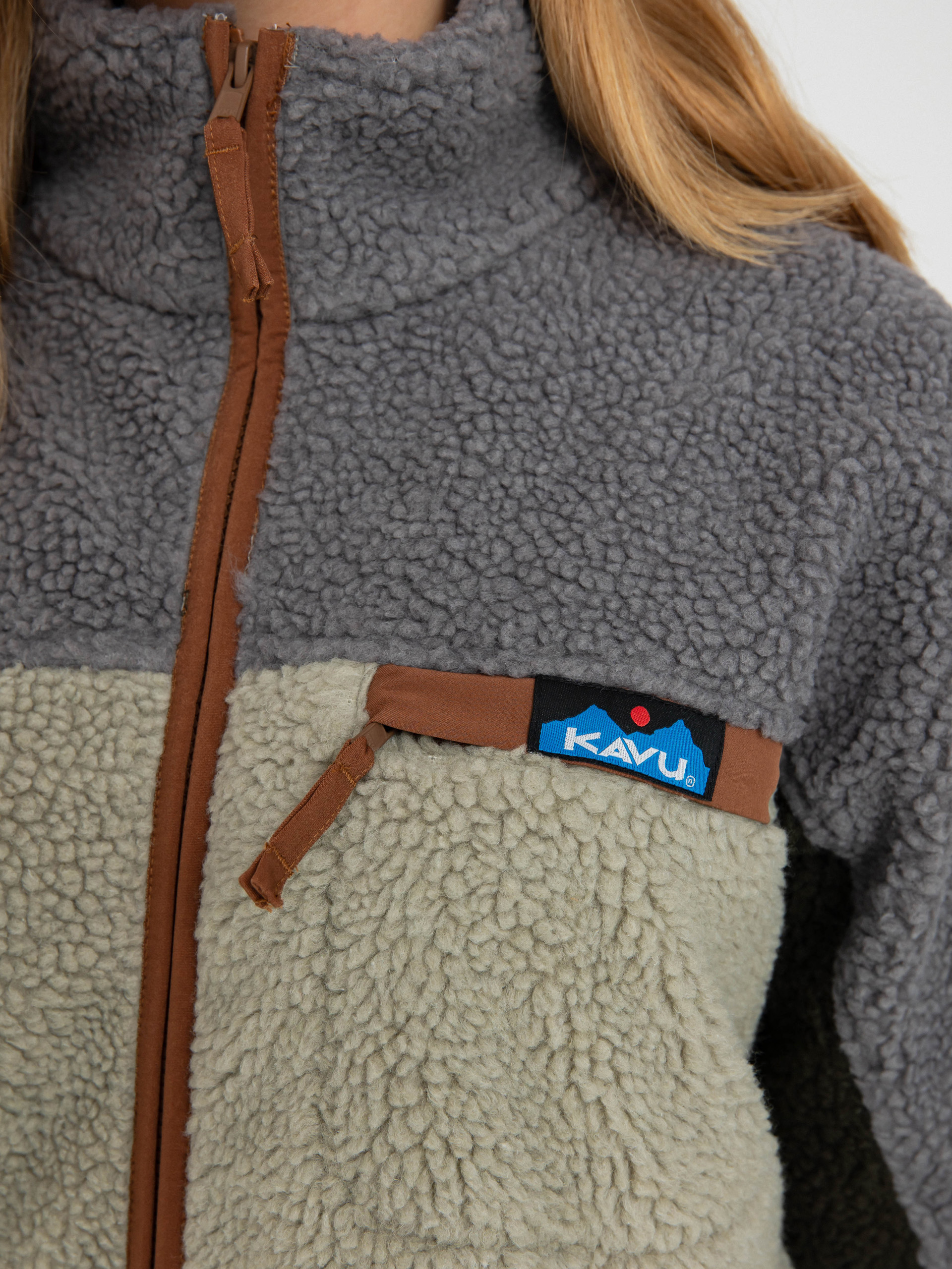 Hanorac din fleece Kavu Pinesdale (verde canyon)