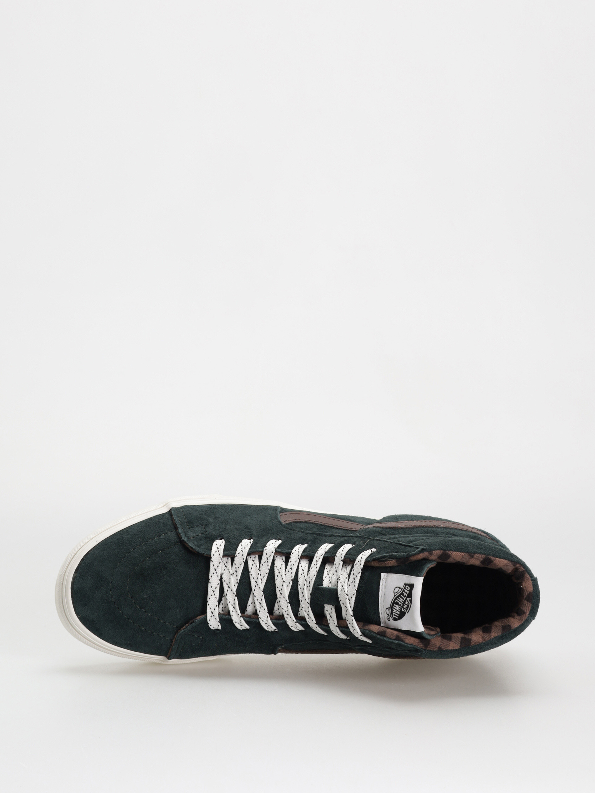 Pantofi Vans Sk8 Hi (pig suede plaid scarab)