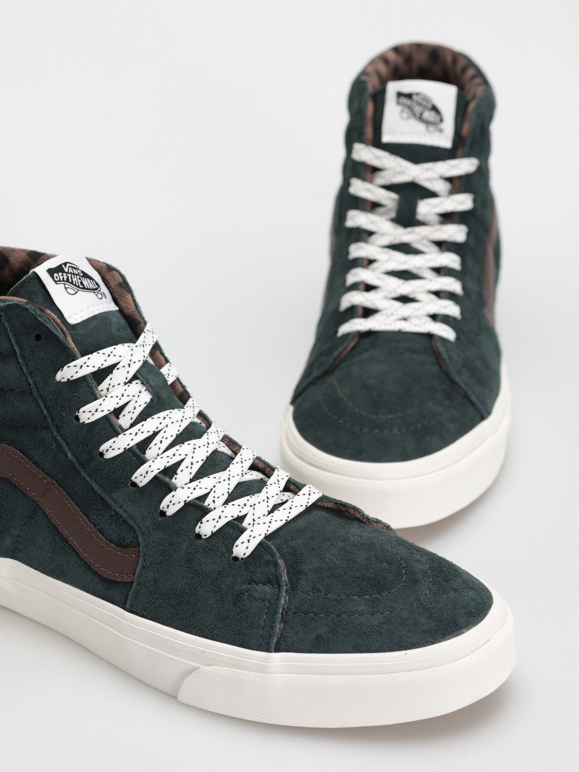 Pantofi Vans Sk8 Hi (pig suede plaid scarab)