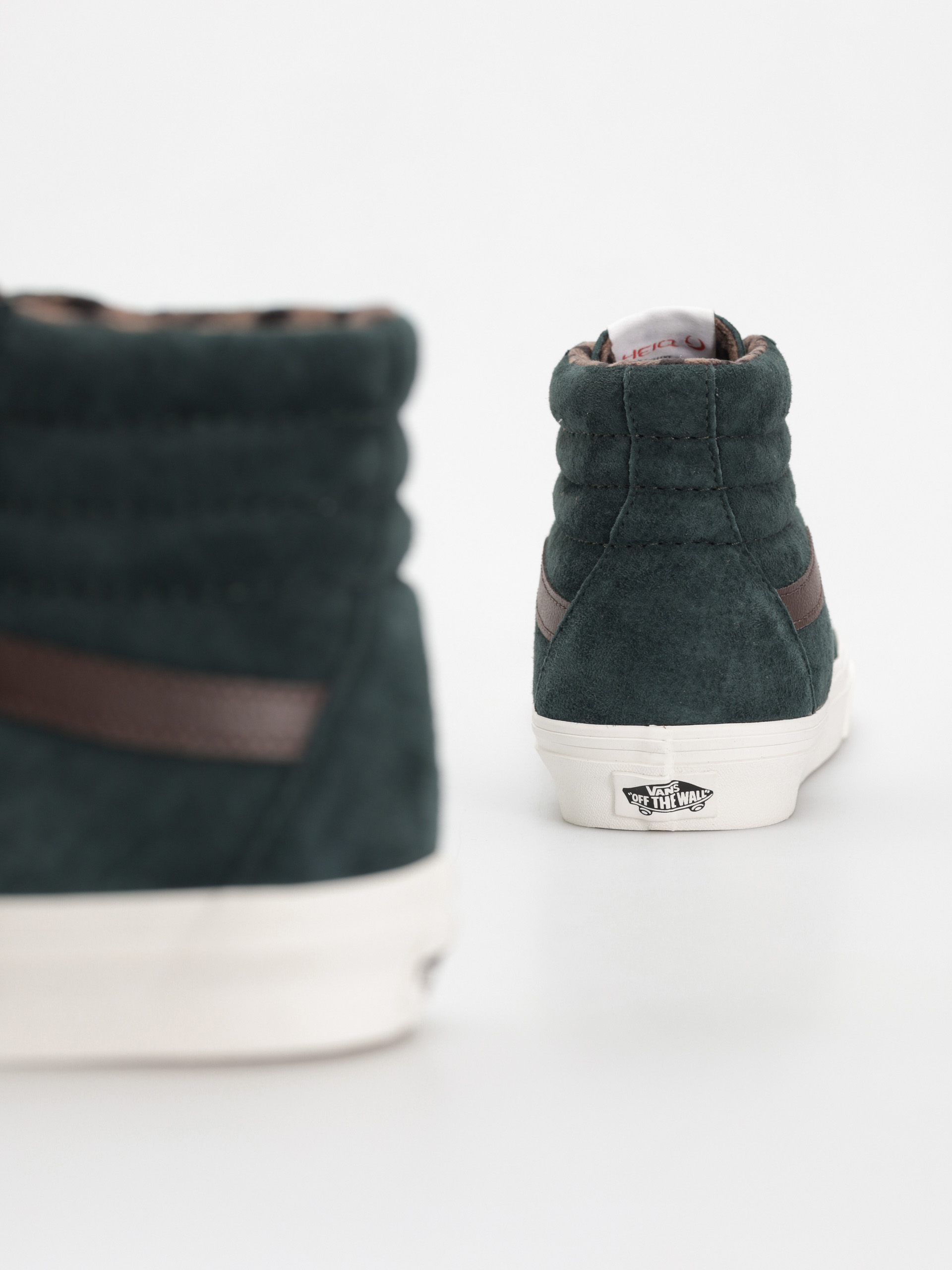 Pantofi Vans Sk8 Hi (pig suede plaid scarab)