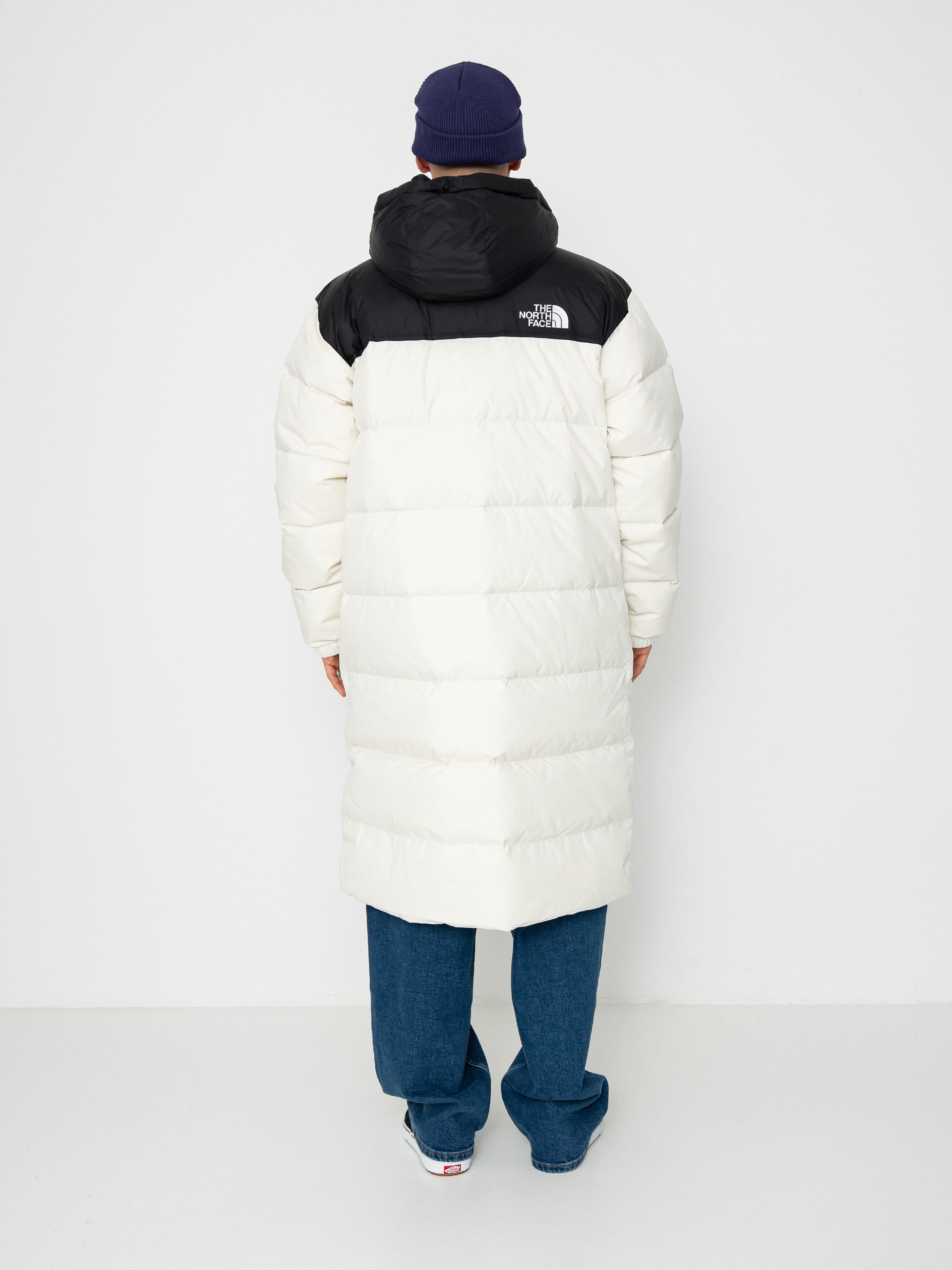 Geacă The North Face Nuptse Parka (white dune/tnf black)