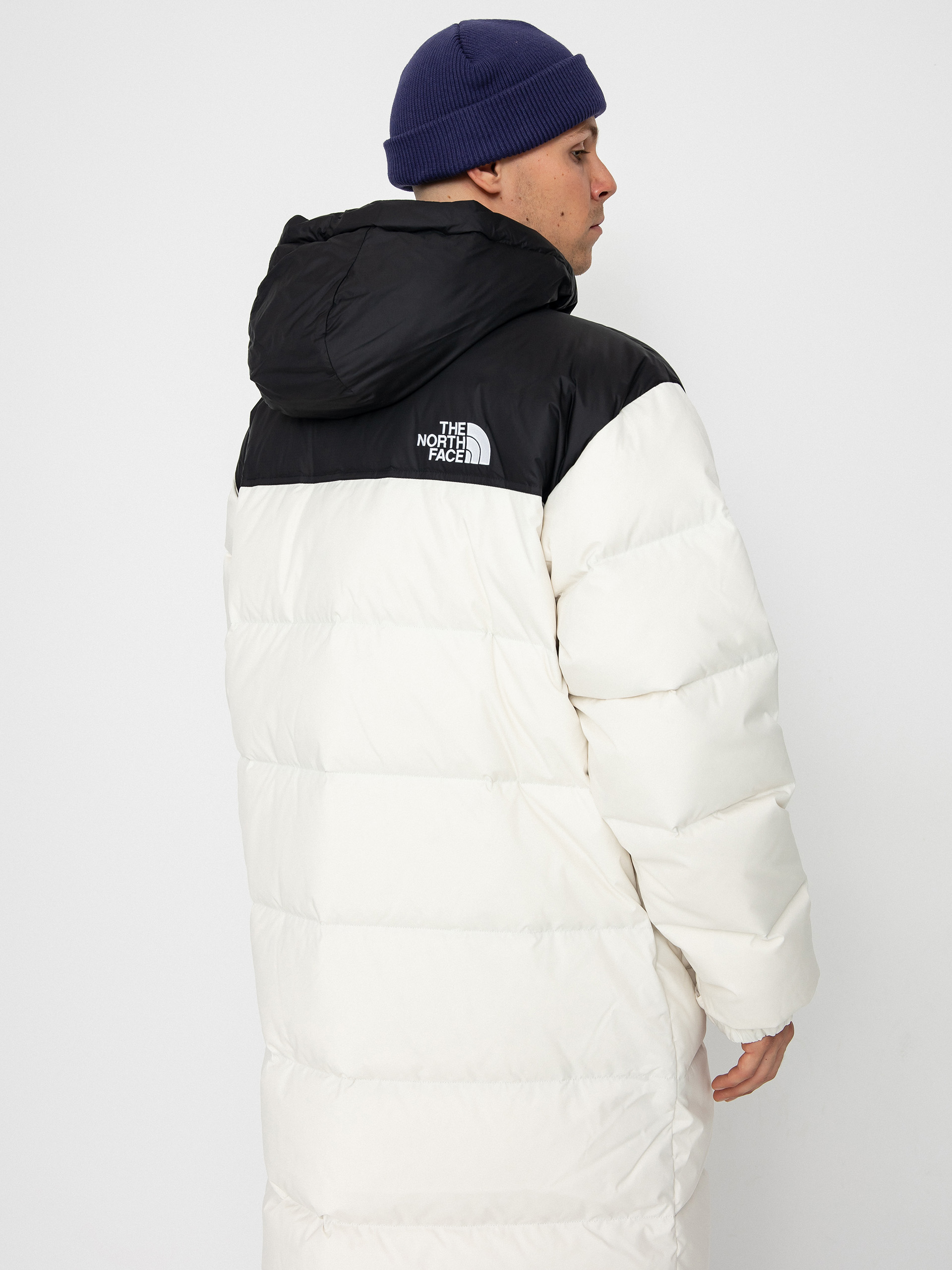 Geacă The North Face Nuptse Parka - alb (white dune/tnf black)