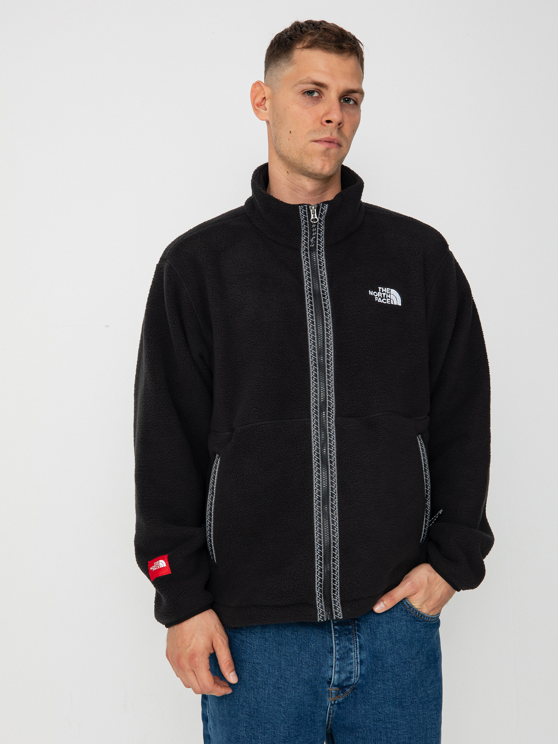 Pentru bărbați Hanorac din fleece The North Face Tnf Fleeski FZ (tnf black)