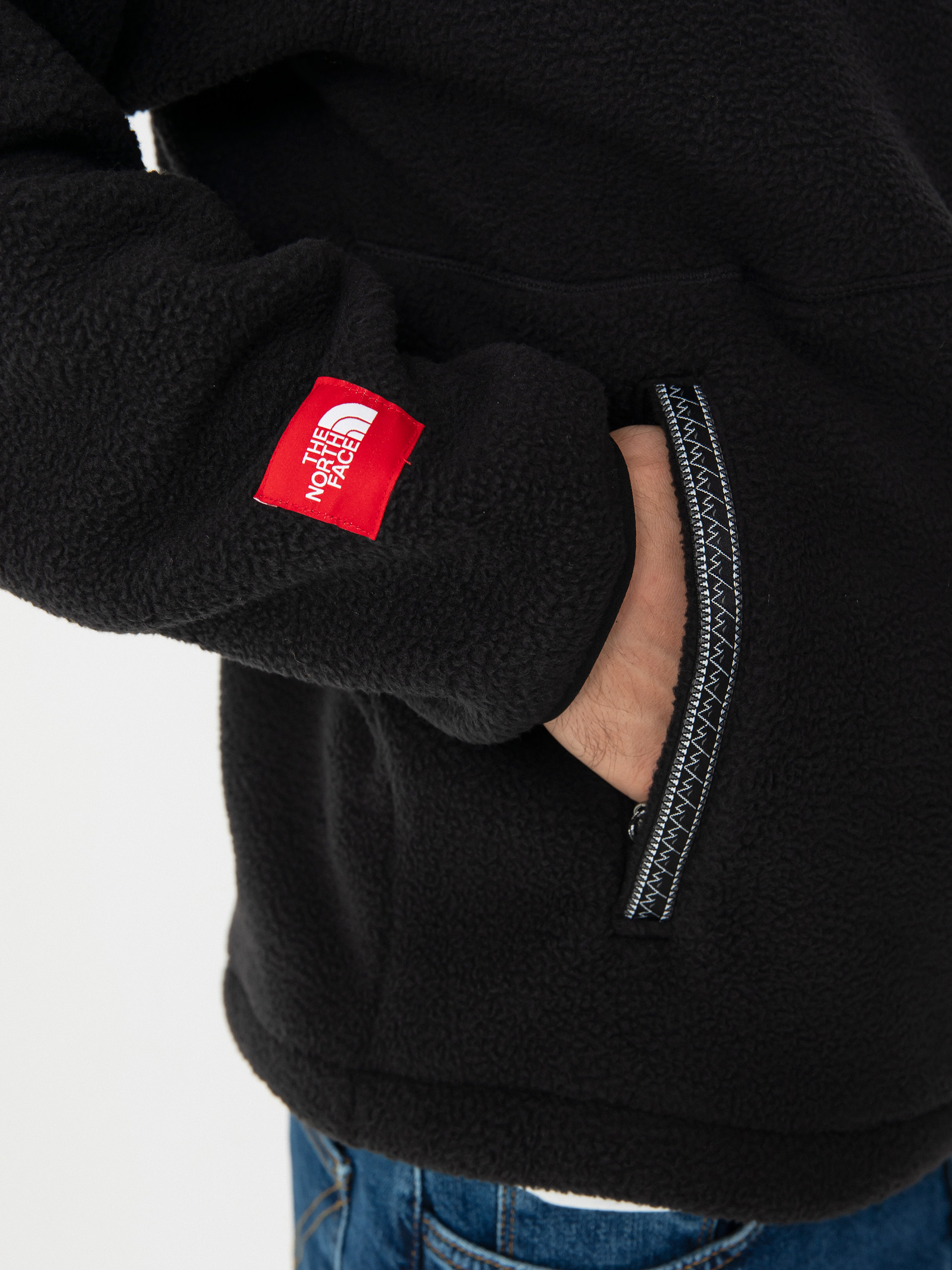 Pentru bărbați Hanorac din fleece The North Face Tnf Fleeski FZ (tnf black)