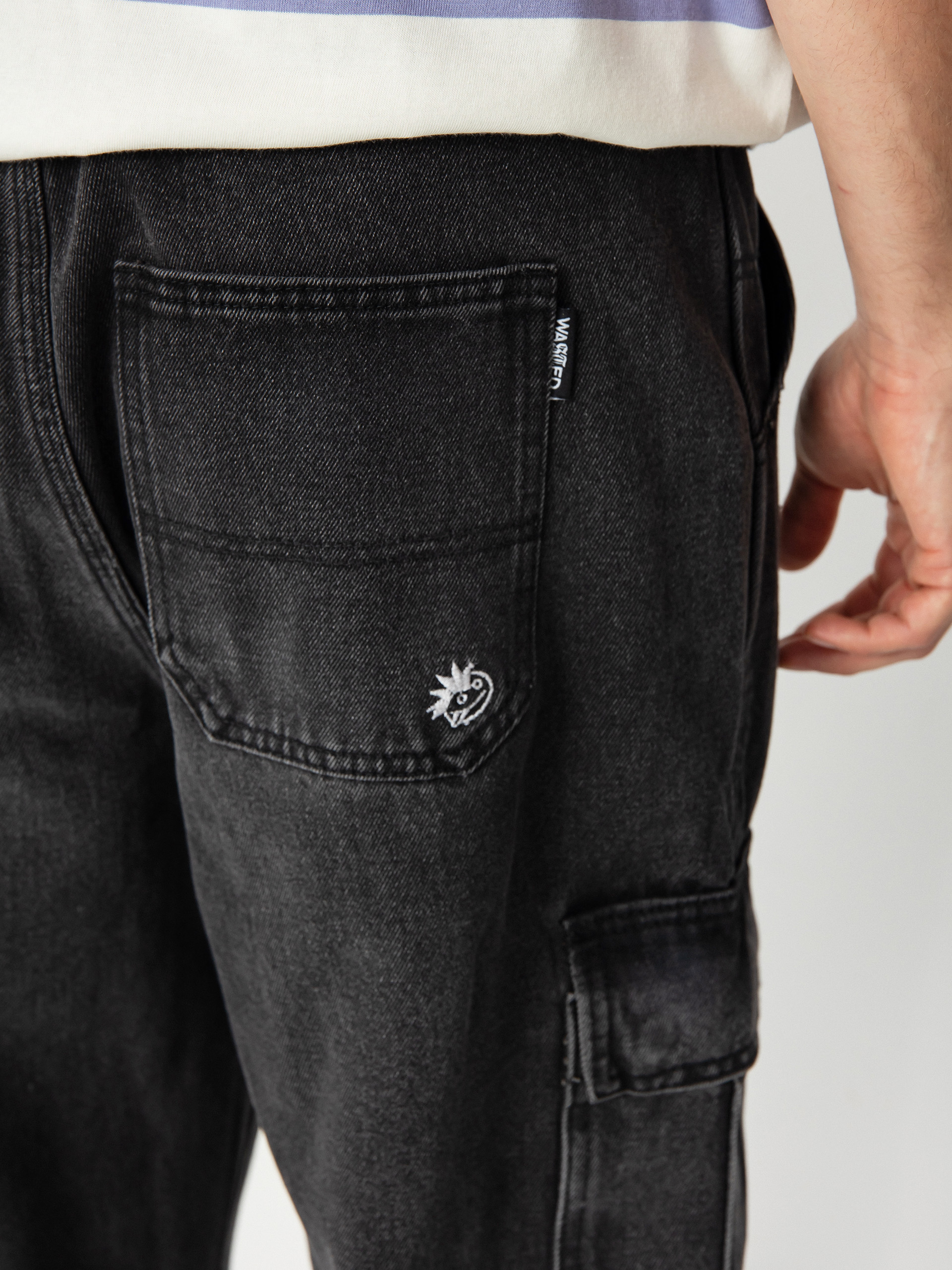 Pantaloni Wasted Paris Acid Creager (faded black)