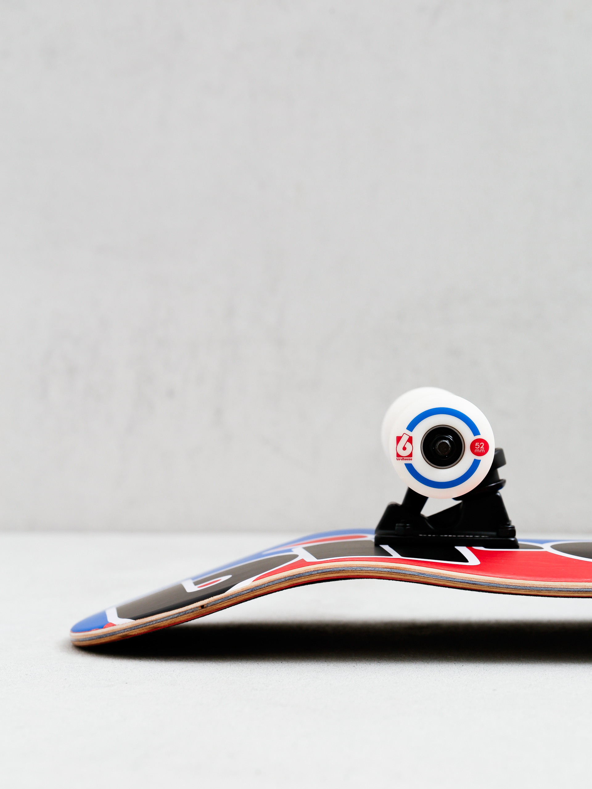 Skateboard Birdhouse Toy Logo (red/blue)