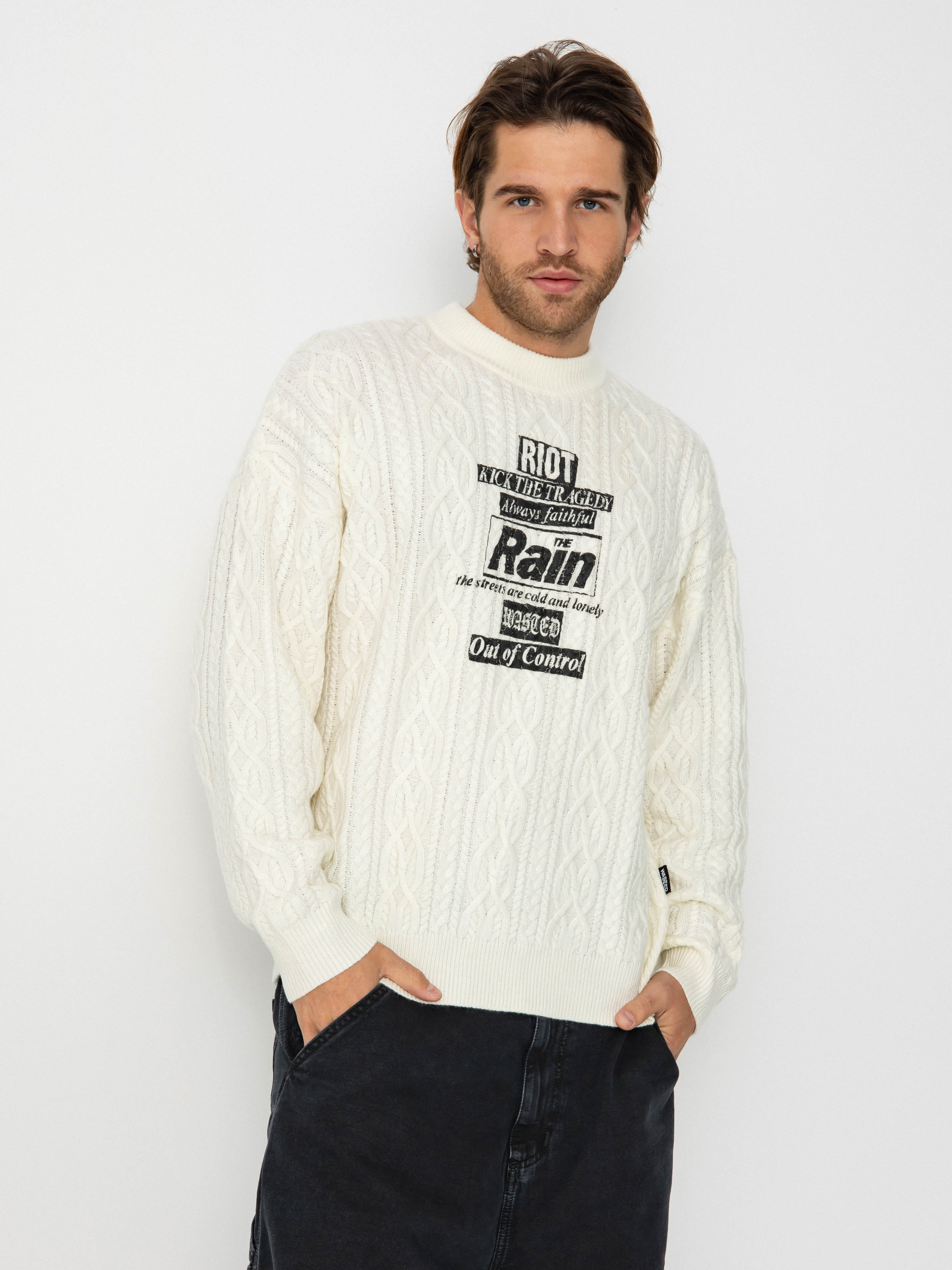Pulover Wasted Paris Rain Cable Knit