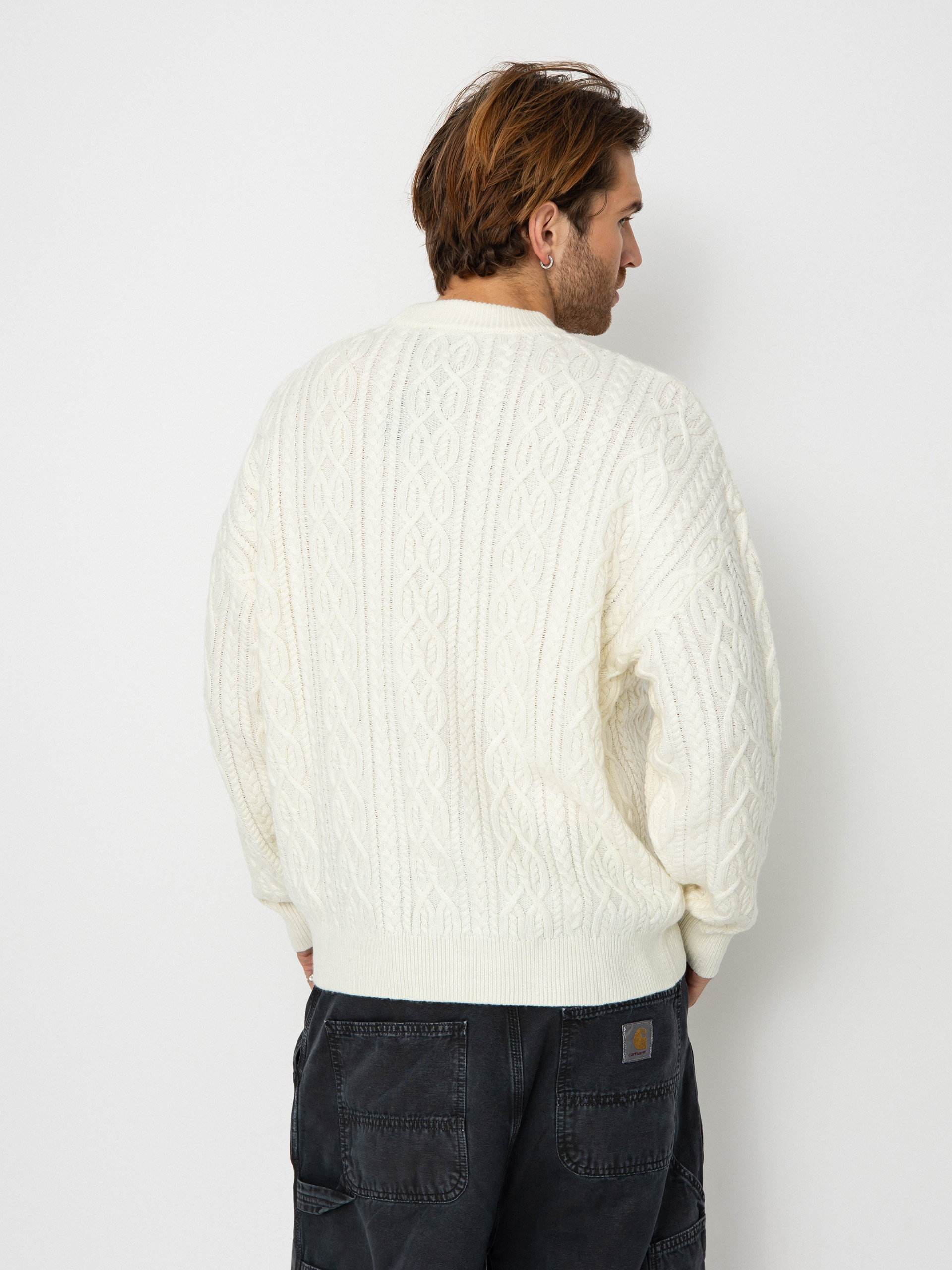 Pulover Wasted Paris Rain Cable Knit (off white)
