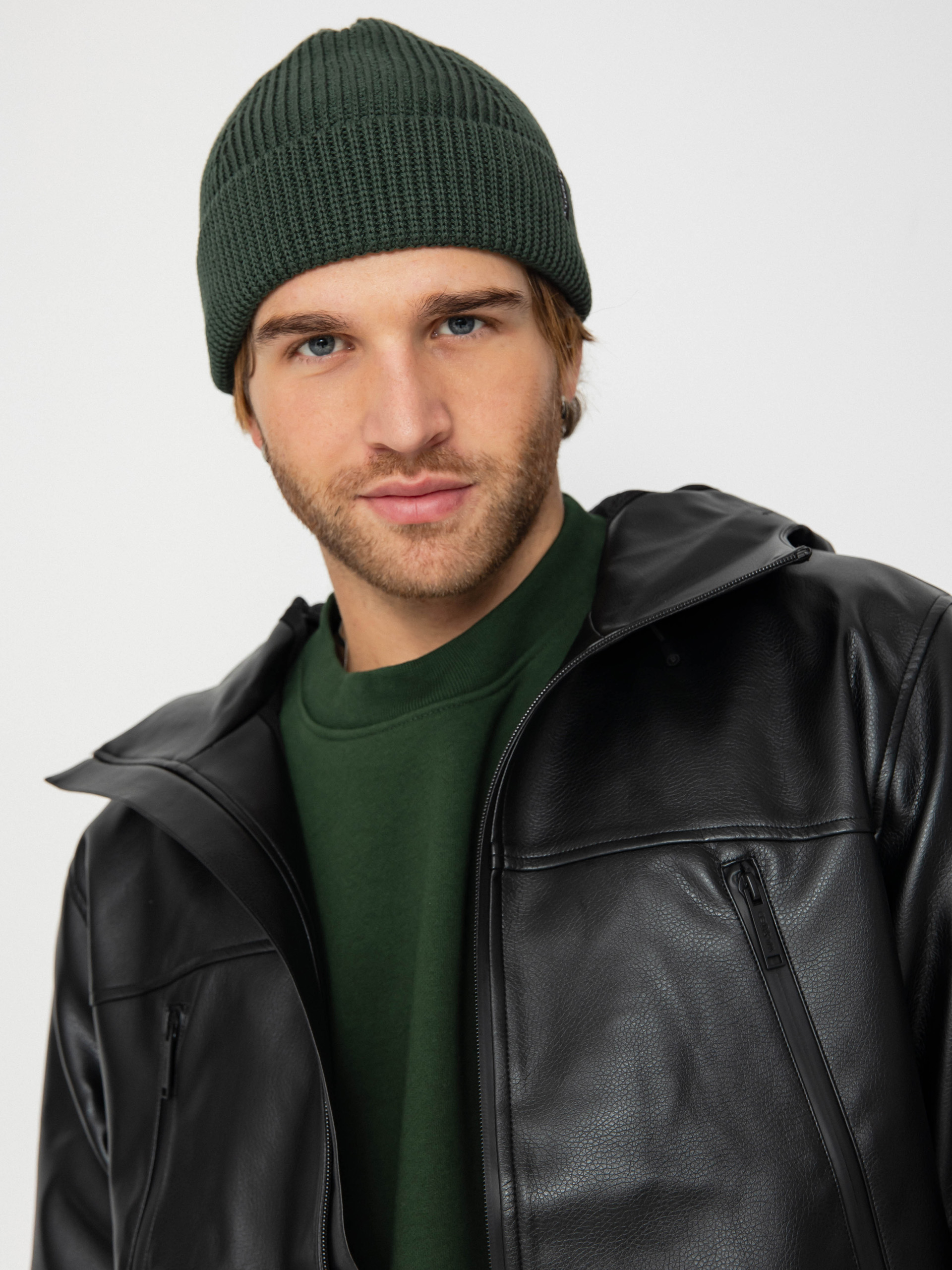 Geacă Wasted Paris Kingdom Faux Leather Windbreaker (black)