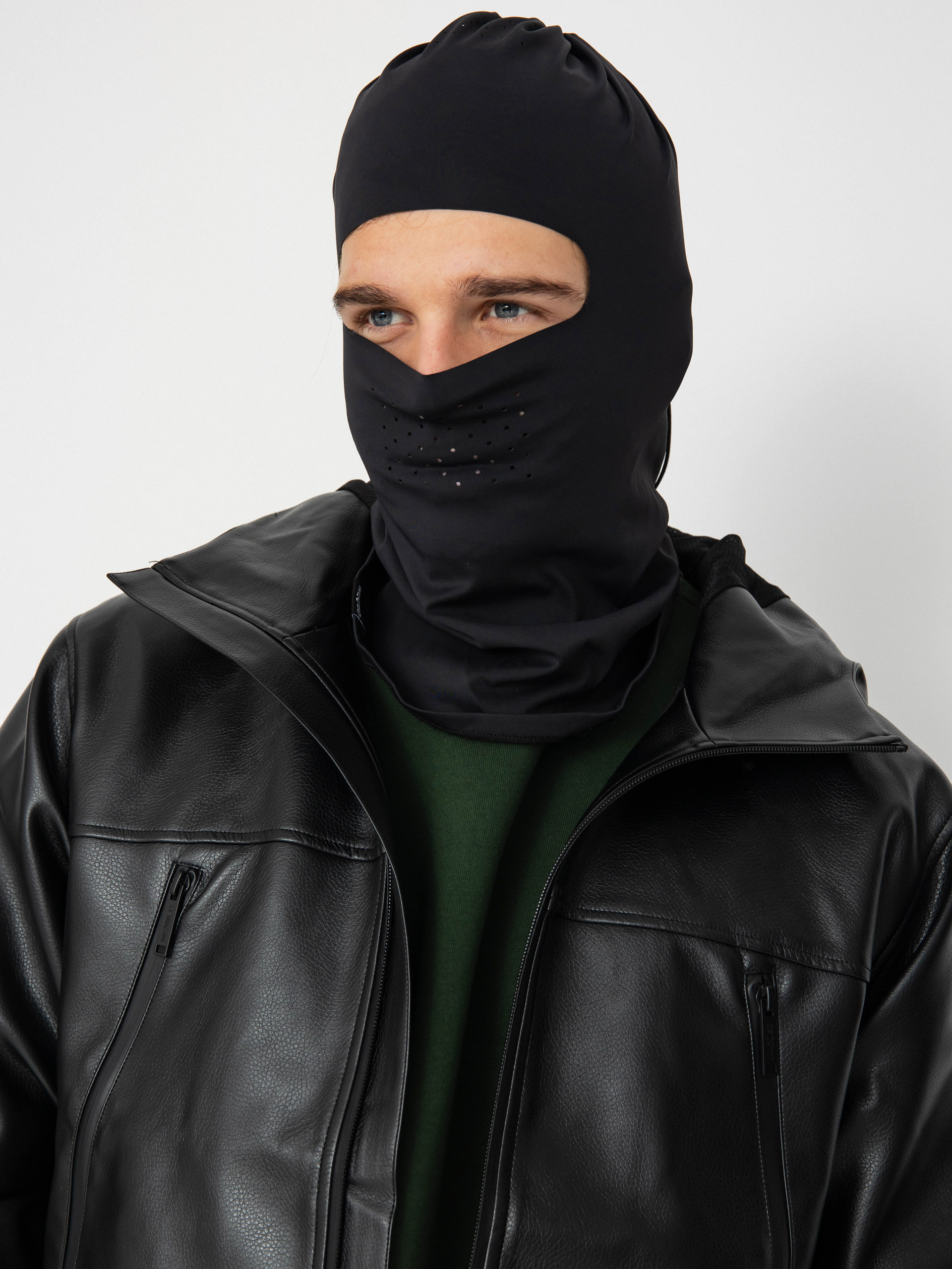 Geacă Wasted Paris Kingdom Faux Leather Windbreaker (black)