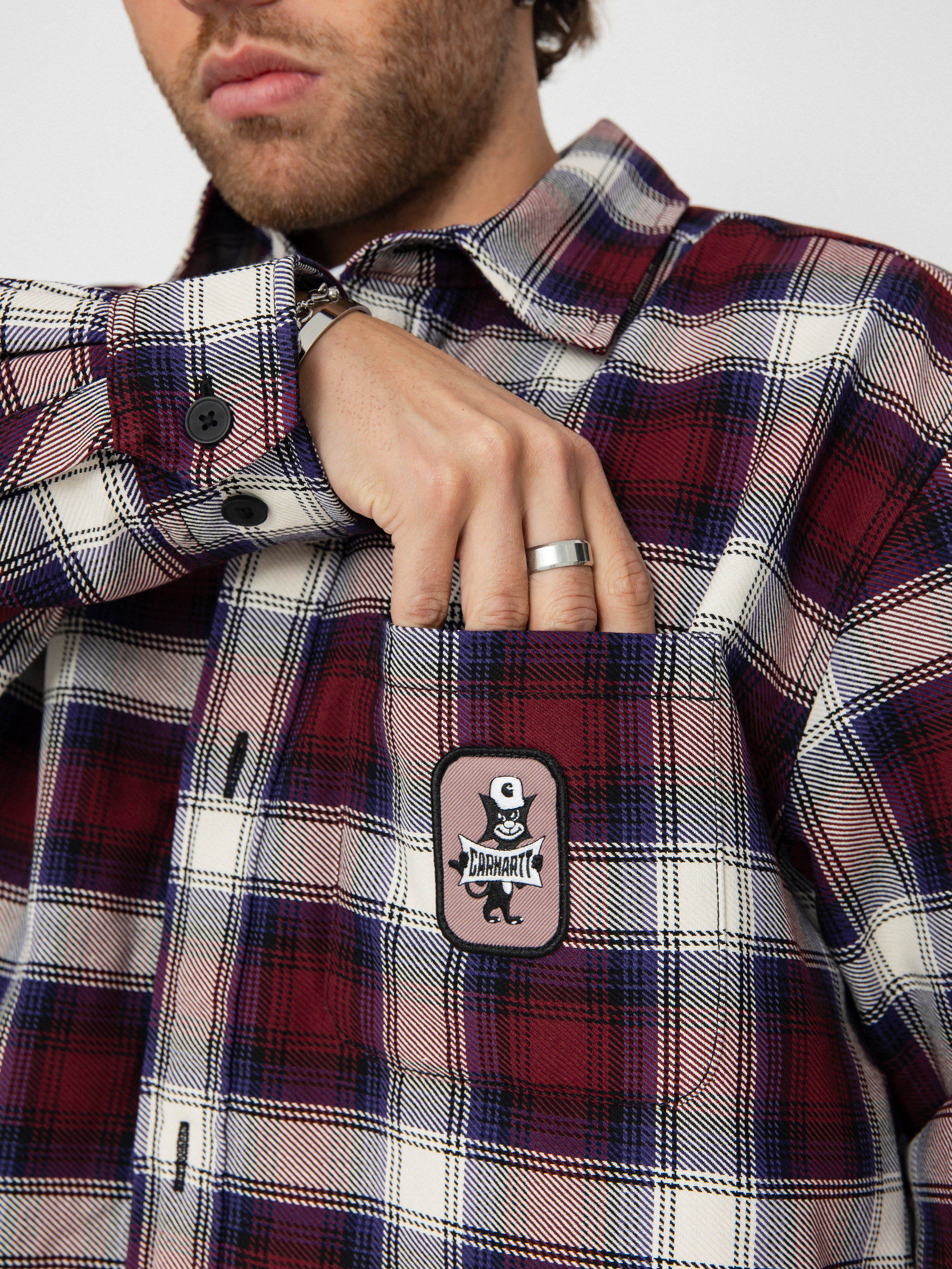 Geacă Carhartt WIP Monahan (monahan check/malbec)