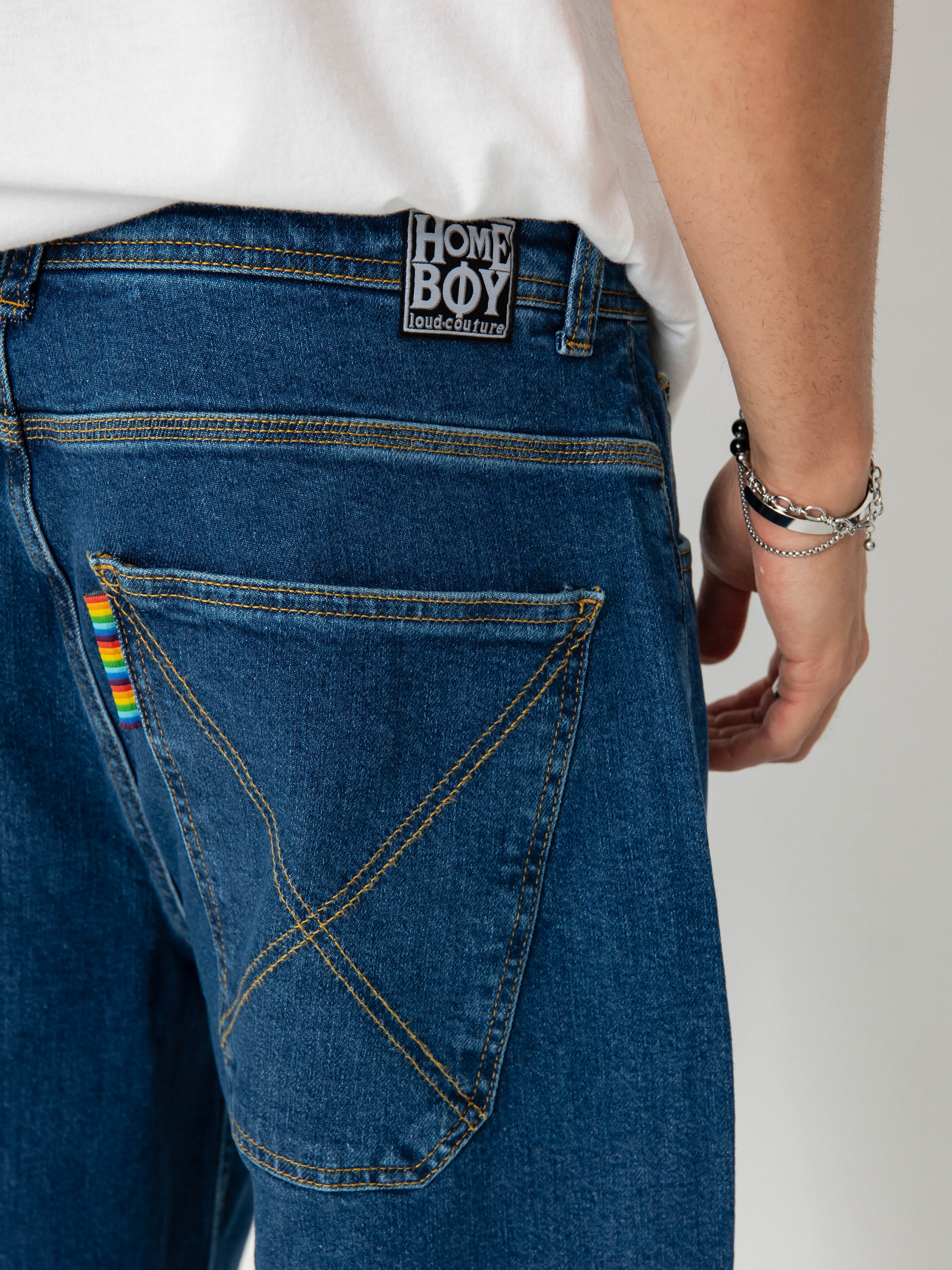Pantaloni Homeboy X Tra Monster Denim (washed blue)