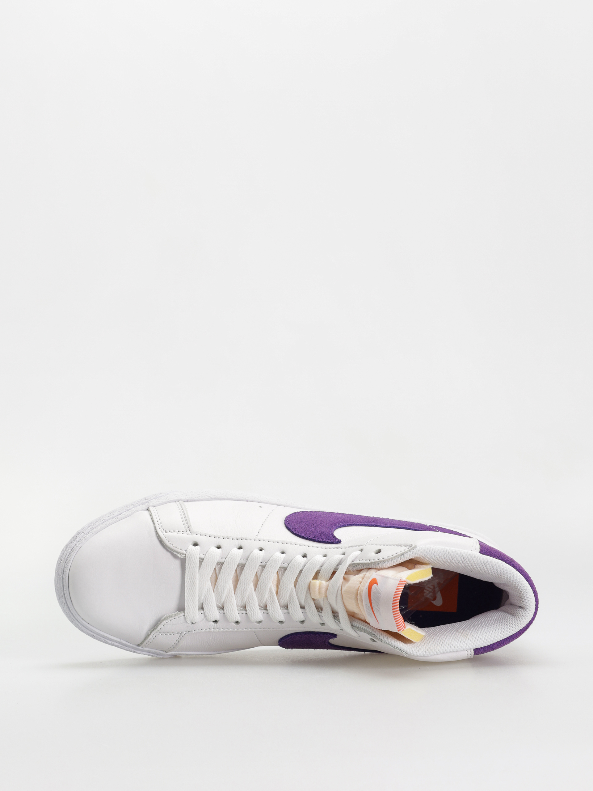 Pantofi Nike SB Zoom Blazer Mid (white/court purple white gum light brown)