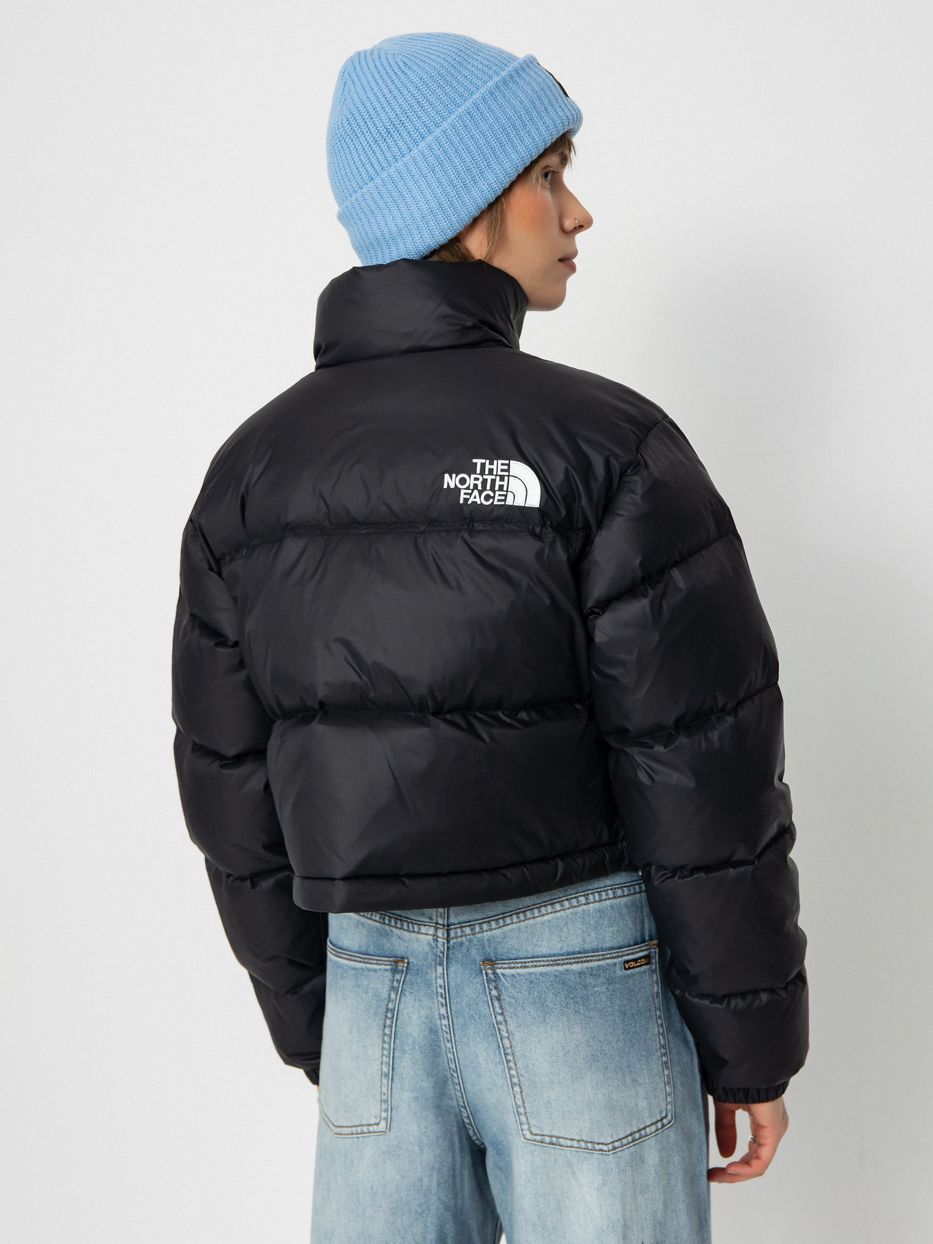 Geacă The North Face Nuptse Short Wmn - negru (tnf black/tnf black)