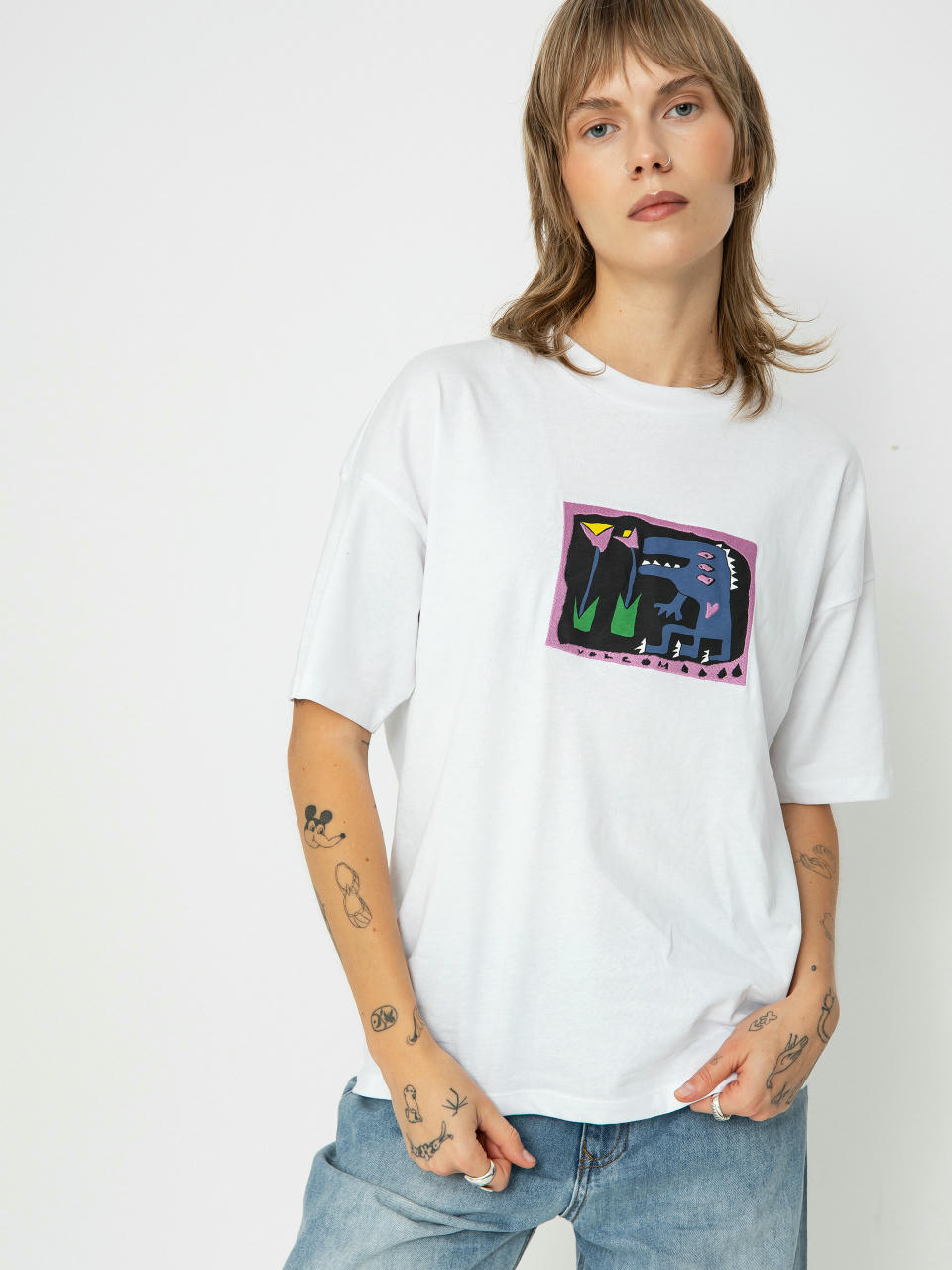 Tricou Volcom Ride The Wmn (white)