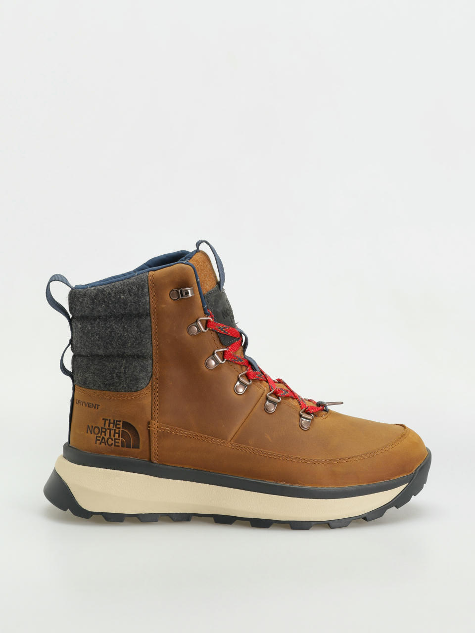 Pantofi The North Face Bergen Leather Wp (timber tan/tnf red)