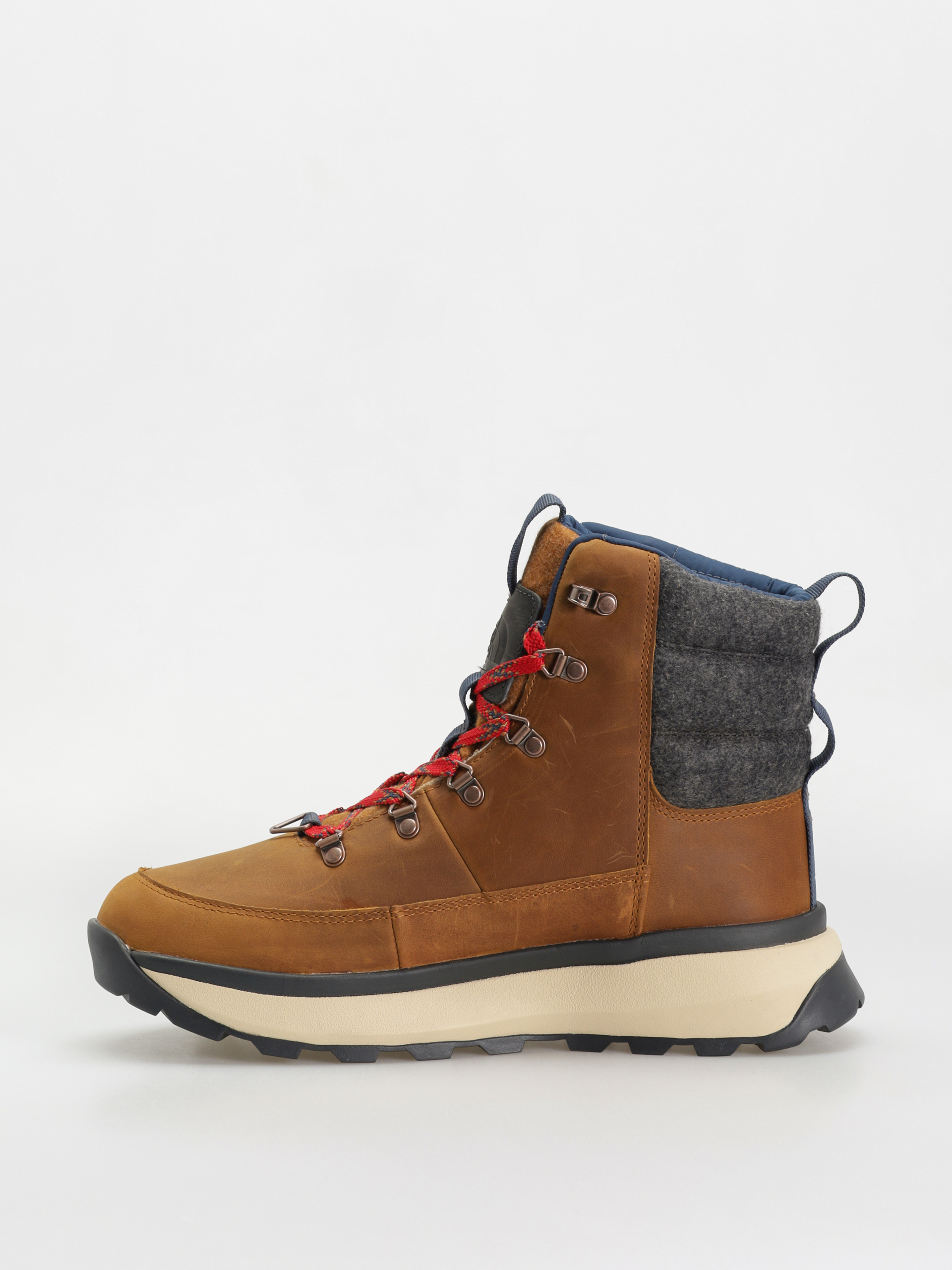 Pantofi The North Face Bergen Leather Wp (timber tan/tnf red)