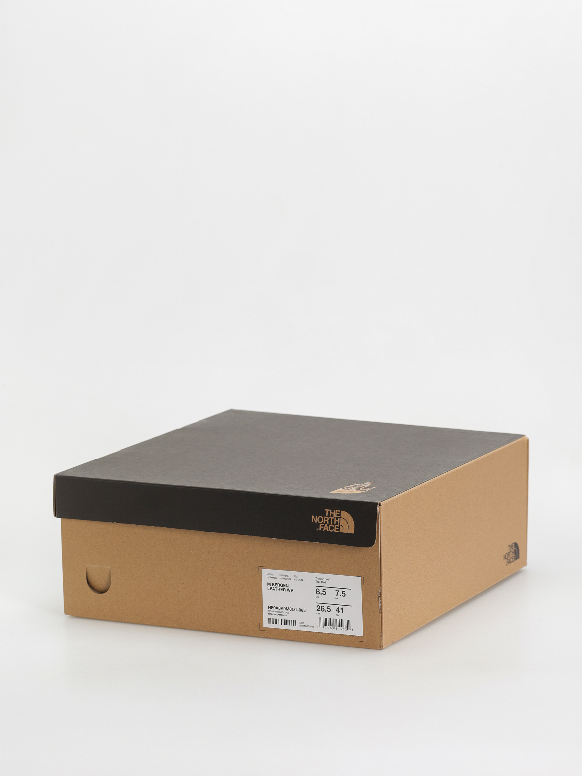 Pantofi The North Face Bergen Leather Wp (timber tan/tnf red)