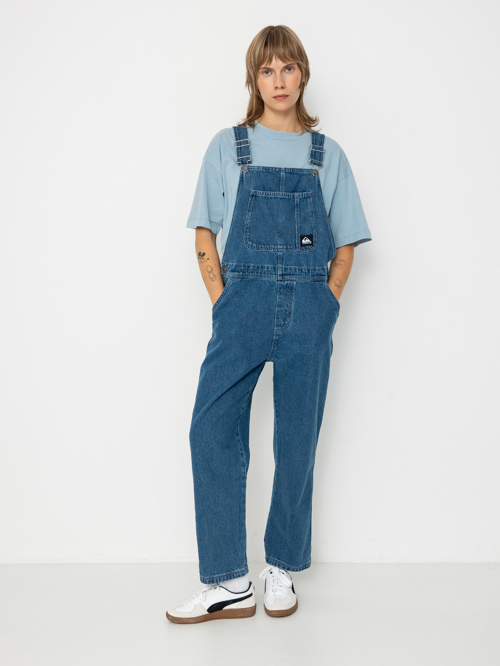 Pantaloni Quiksilver Uni Classic Denim Dungaree Wmn (estate blue)