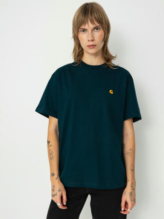 Tricou Carhartt WIP Chase Wmn (duck blue/gold)