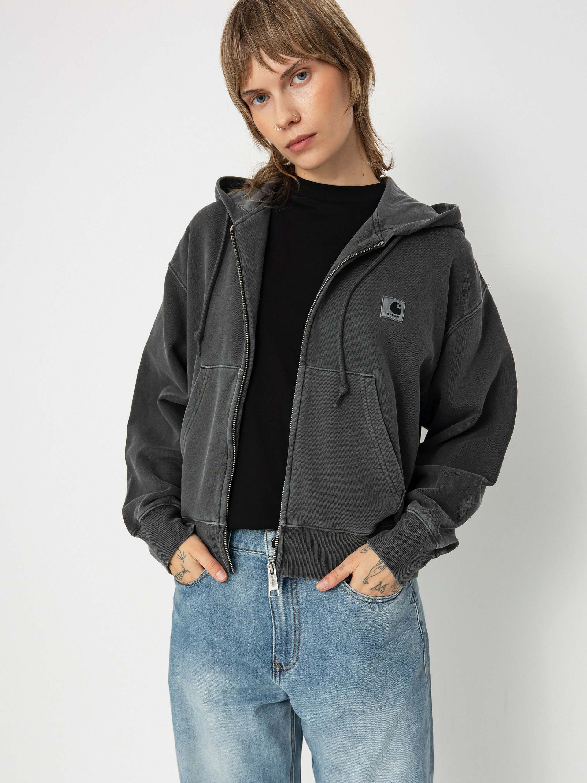 Hanorac cu glugă Carhartt WIP Nelson ZHD Wmn
