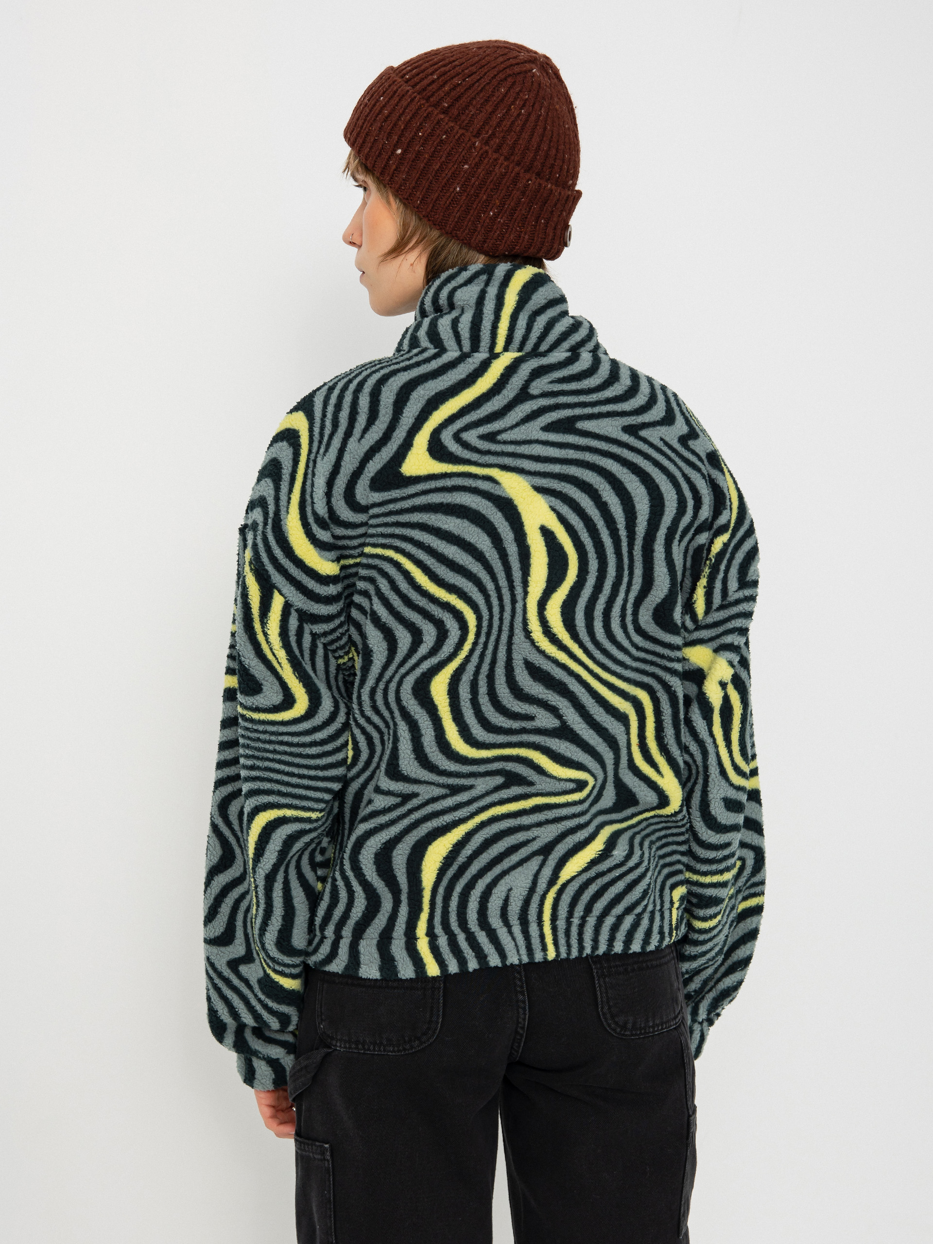 Pentru femei Hanorac din fleece Iriedaily Arkta Teddy Troyer (cool jungle)