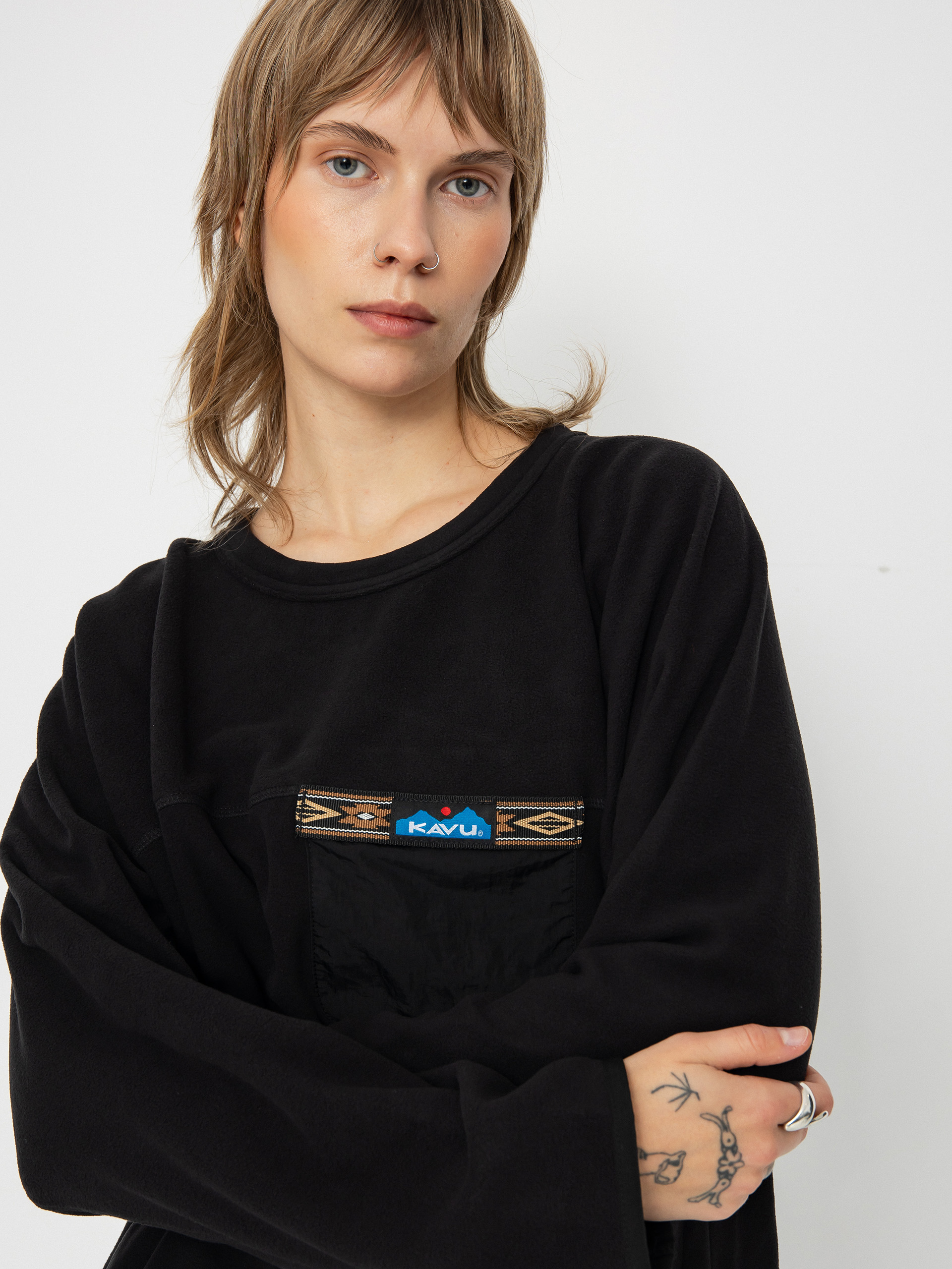Pentru bărbați Hanorac din fleece Kavu Kelowna (black)
