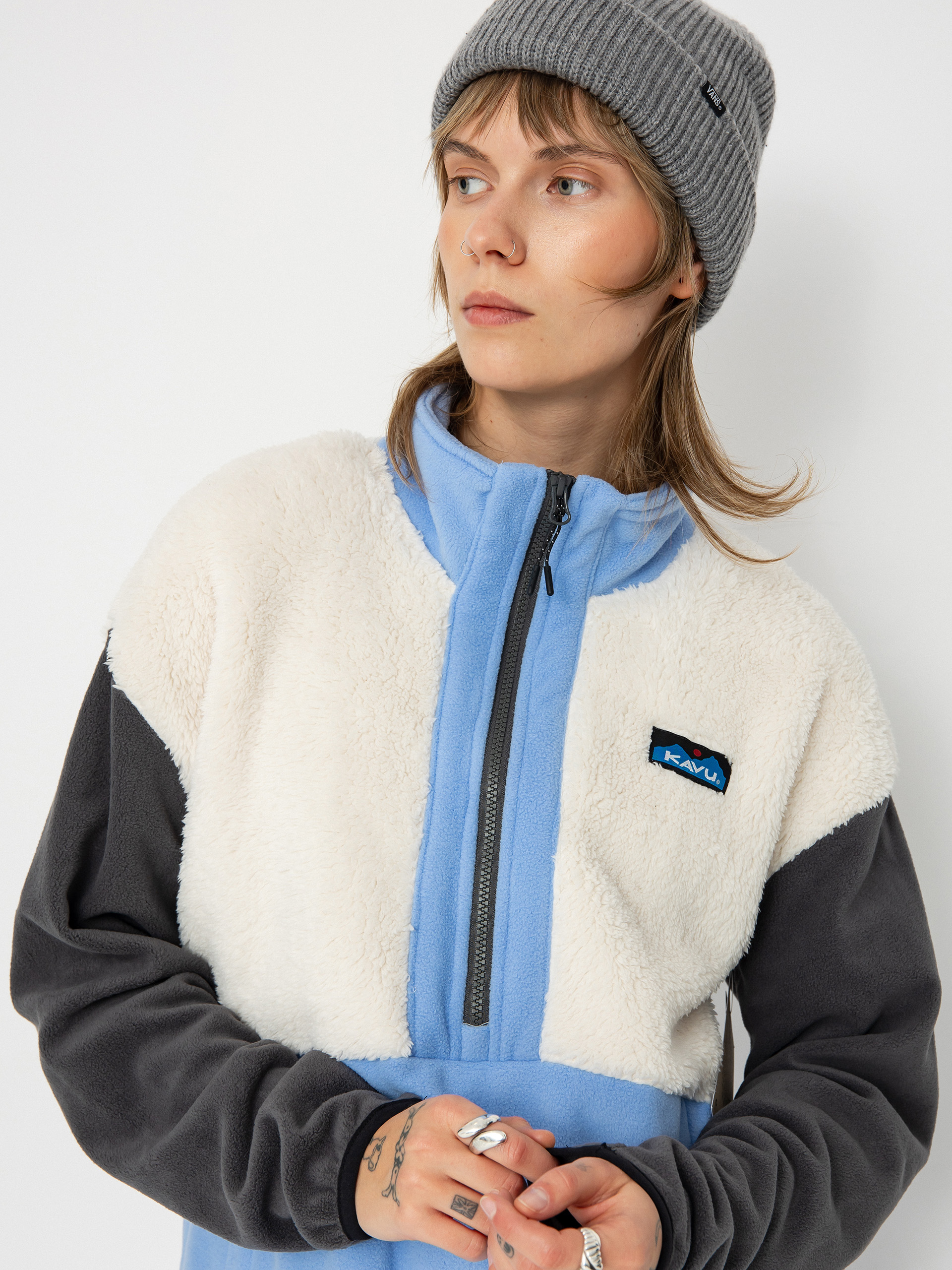 Pentru bărbați Hanorac din fleece Kavu Timber Lane (sky mix)