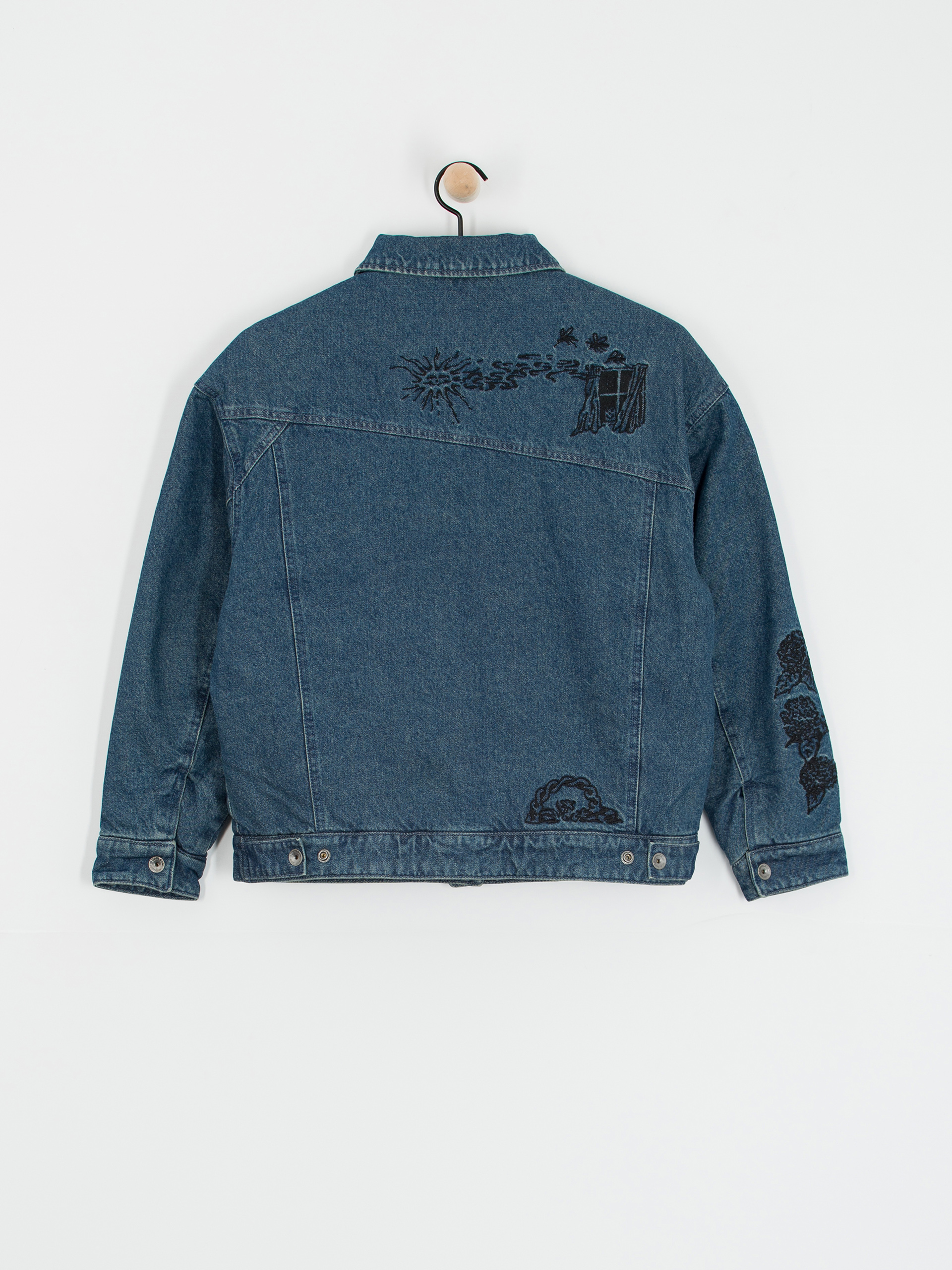 Geacă Volcom Fa Keutchi Denim Wmn (vmi-vintage marbled indigo)