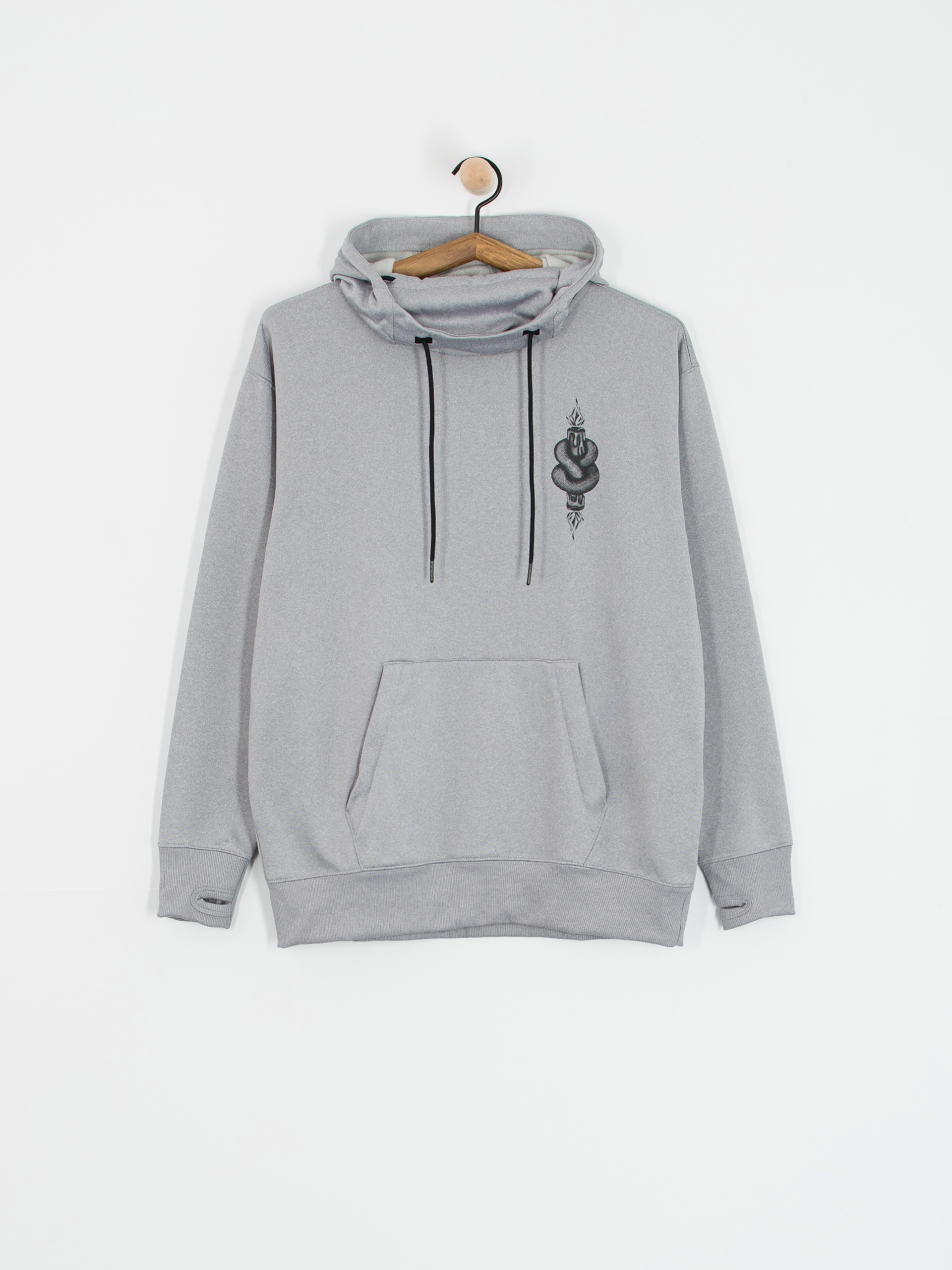 Pentru femei Hanorac termic Volcom Riding Hydro HD (heather grey)