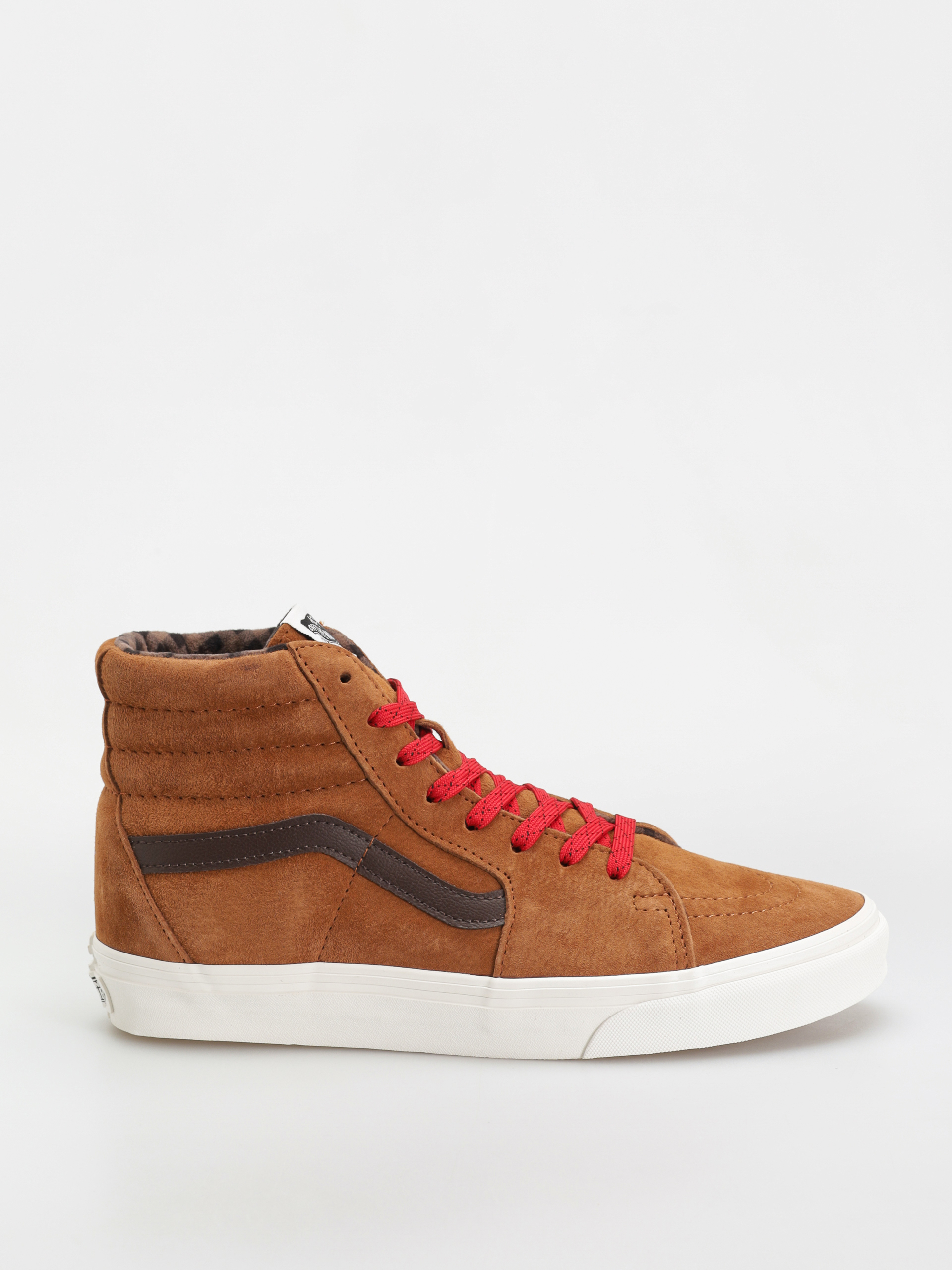 Pantofi Vans Sk8 Hi (pig suede plaid glazed ginger)