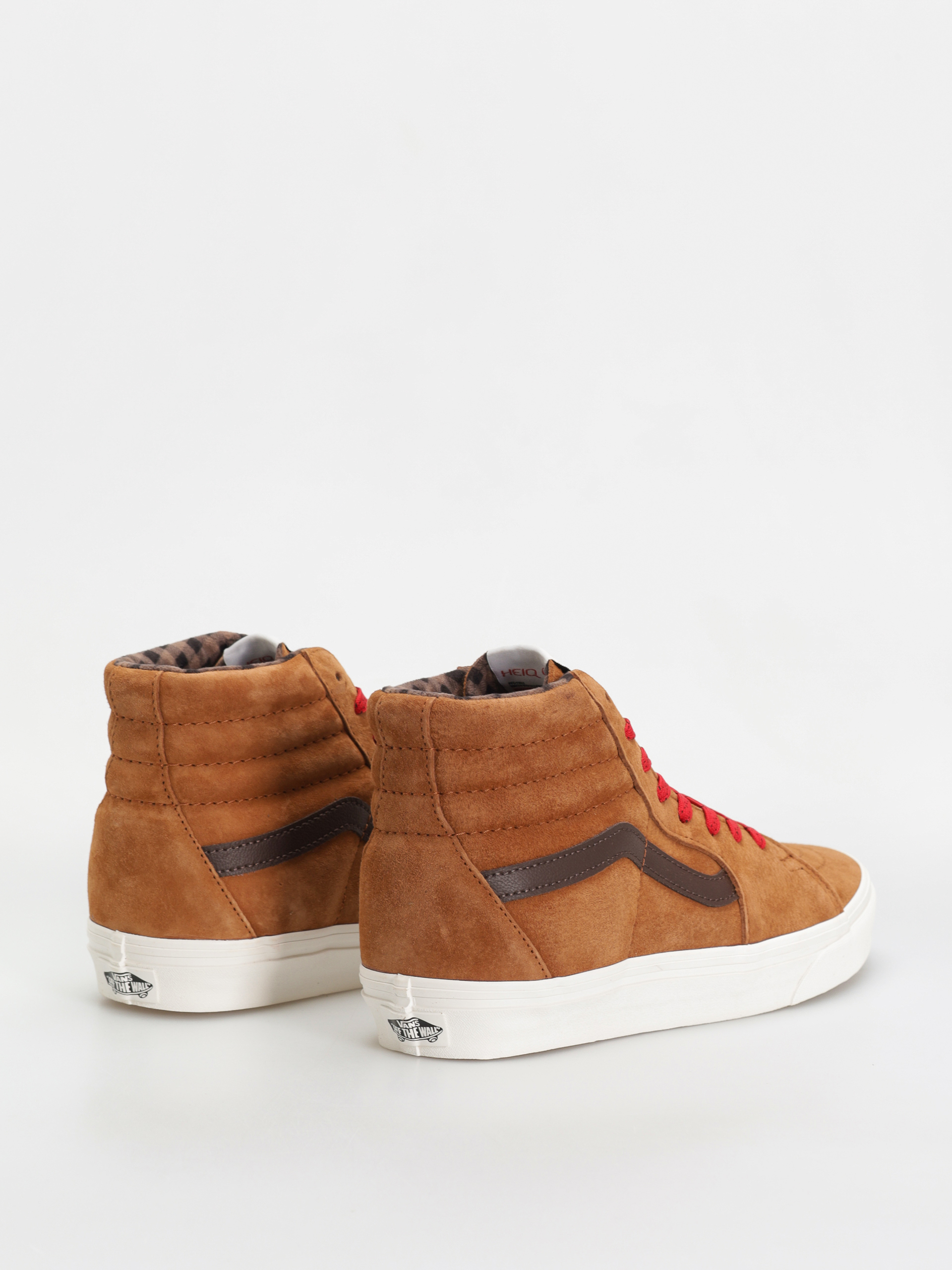 Pantofi Vans Sk8 Hi (pig suede plaid glazed ginger)