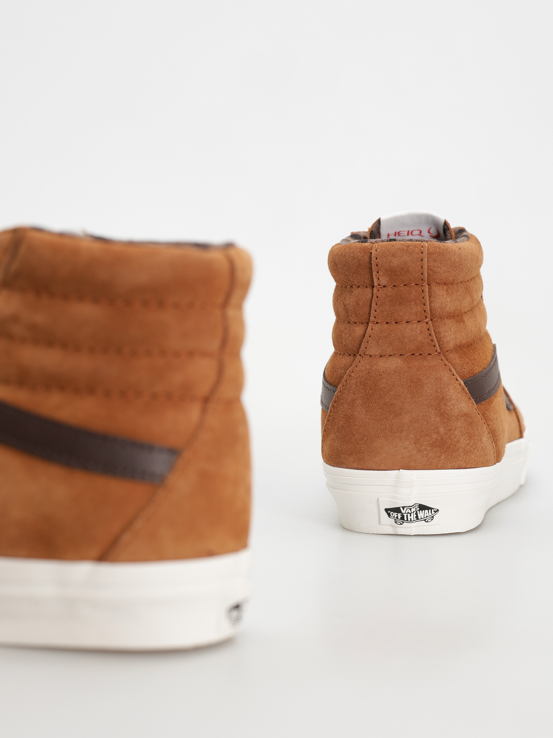 Pantofi Vans Sk8 Hi (pig suede plaid glazed ginger)