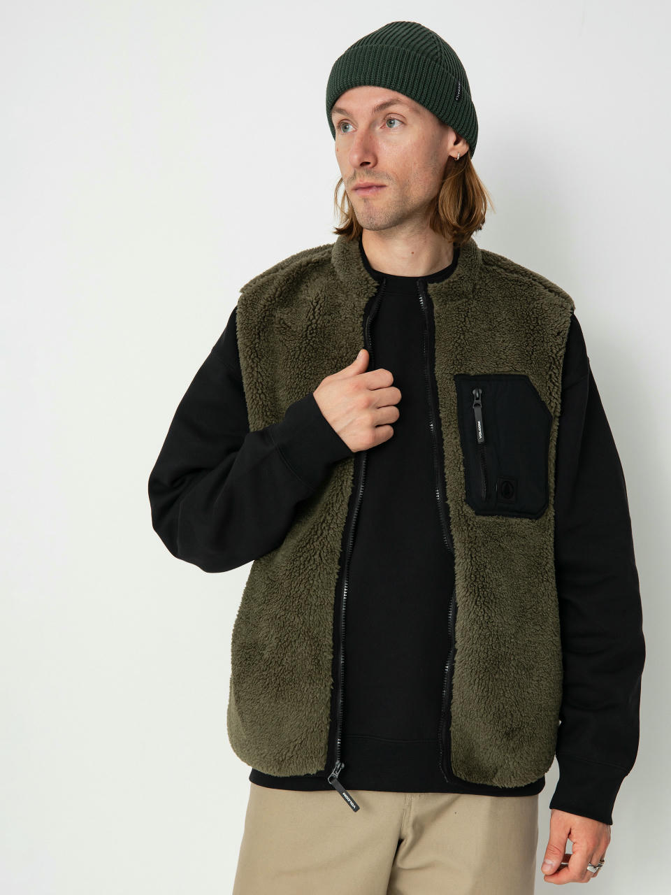 Vestă Volcom Muzzer Fuzzar Vest (wintermoss)